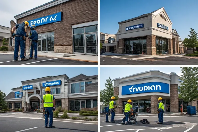 Multi location signage rollout
