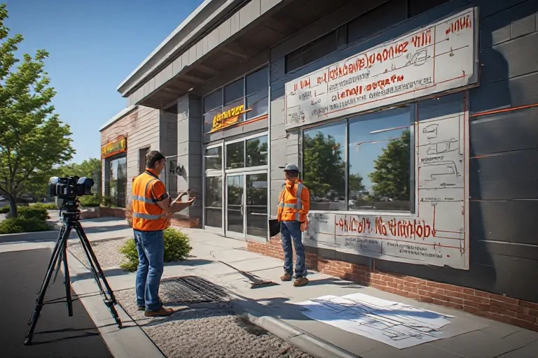 Multi location signage site survey