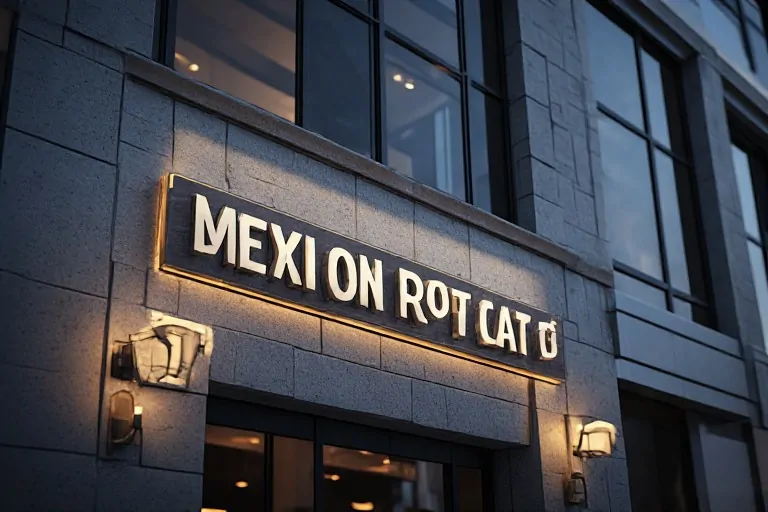 Non illuminated dimensional business signs