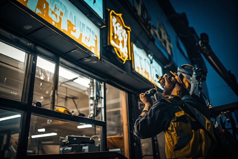Repeated commercial sign lighting failures