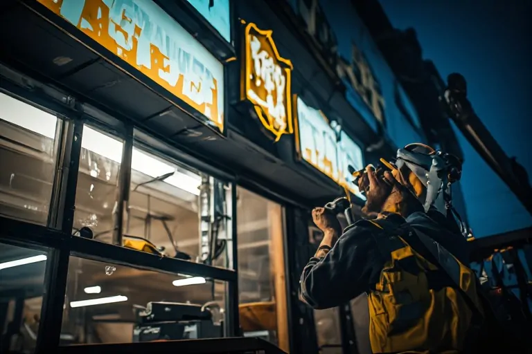 Repeated commercial sign lighting failures