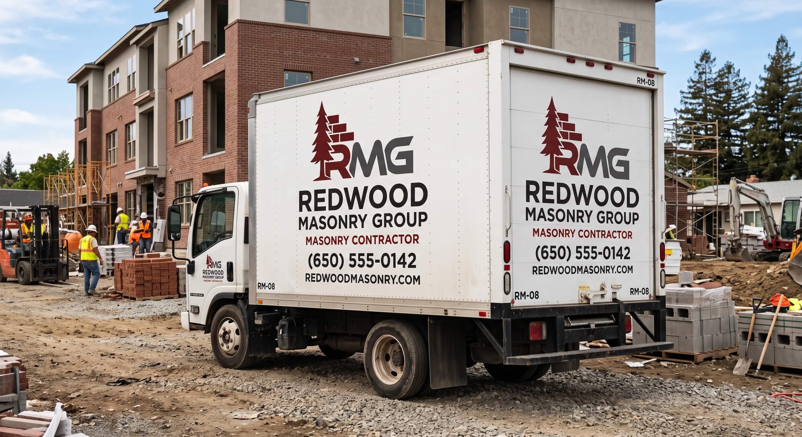 Service truck lettering