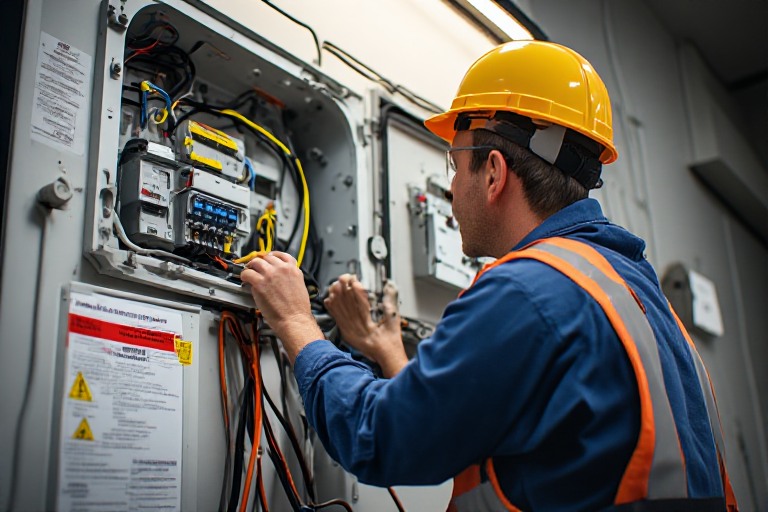 Sign electrical inspection points