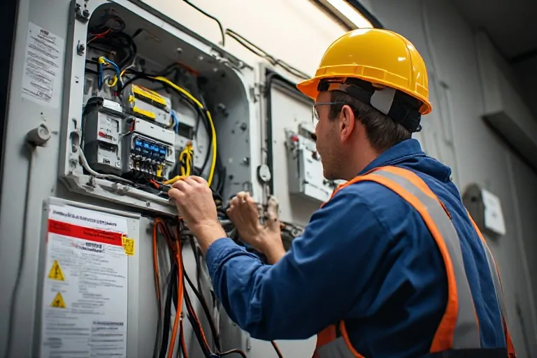 Sign electrical inspection points