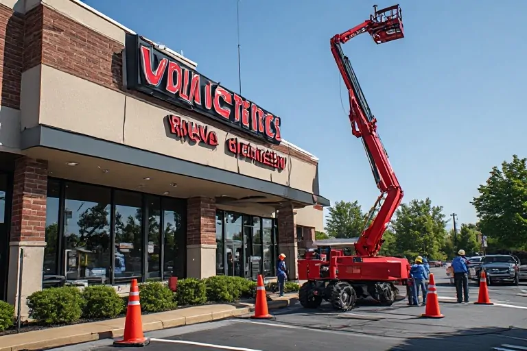 Sign installation scope
