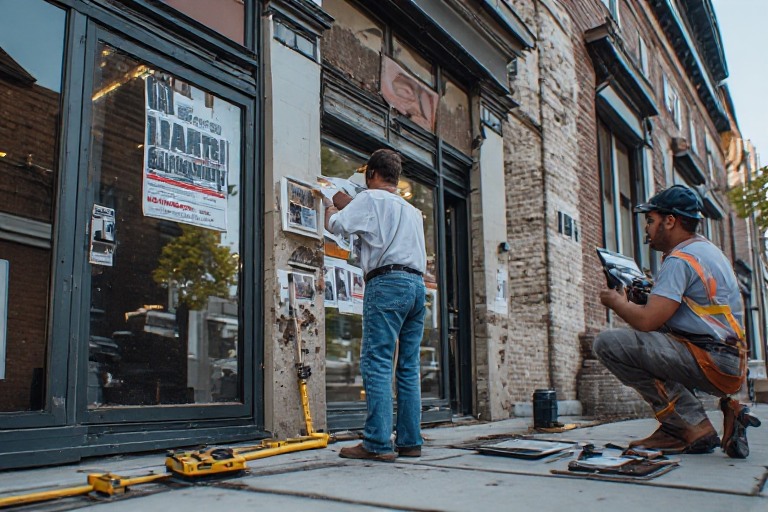 Sign removal site survey