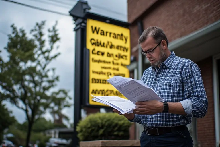 Sign warranty and maintenance plan
