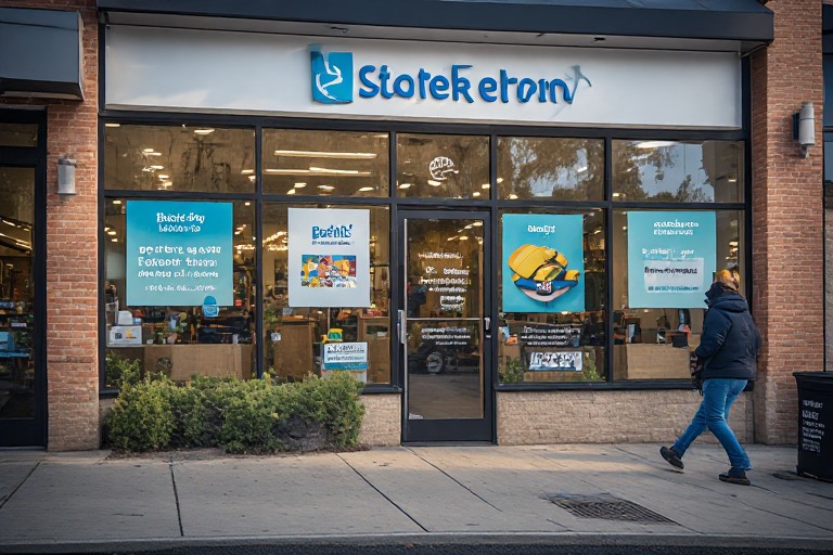 Storefront signs and window graphics