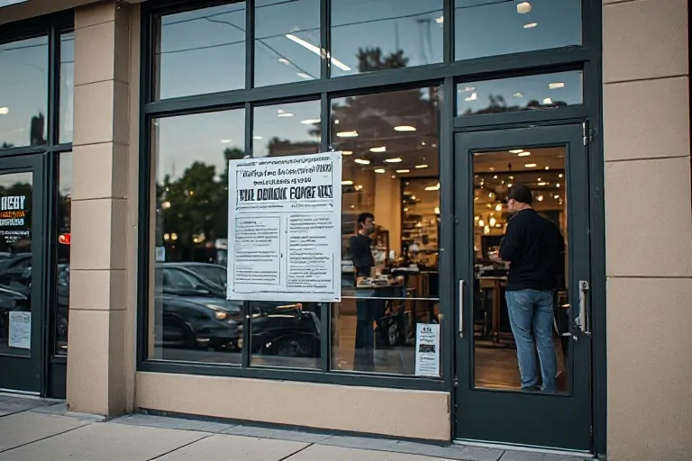 Temporary window sign regulations