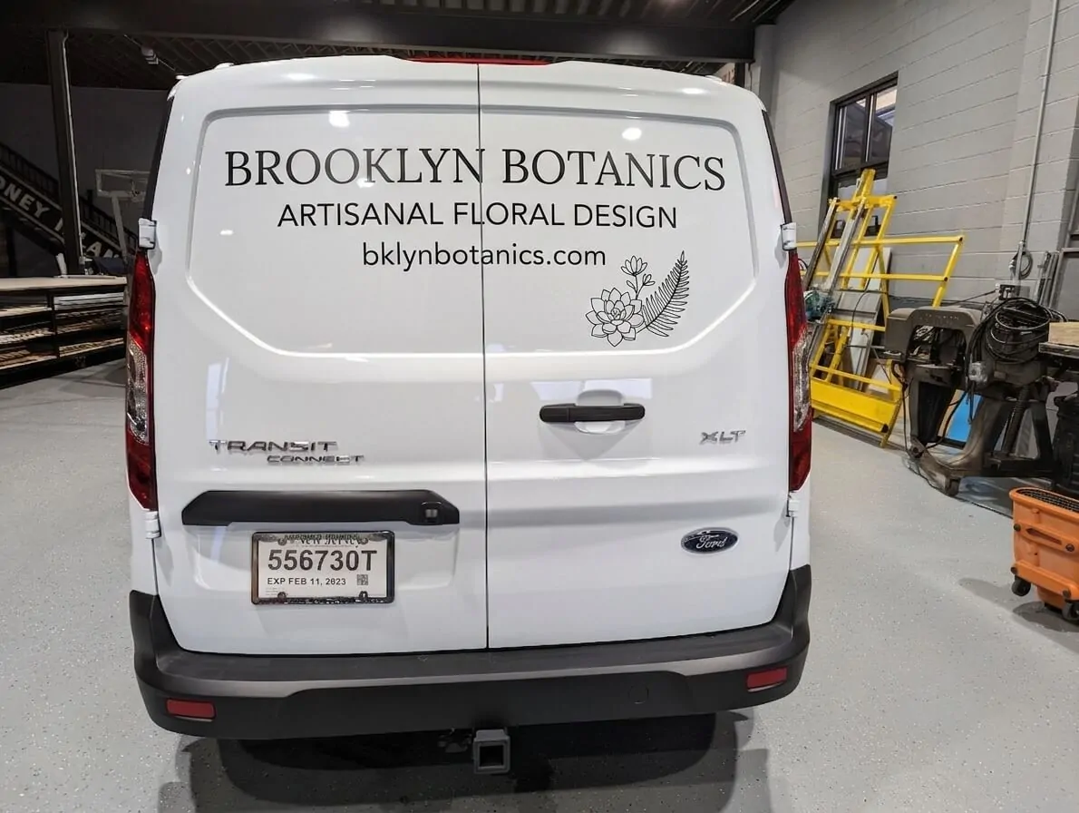 Van rear door message