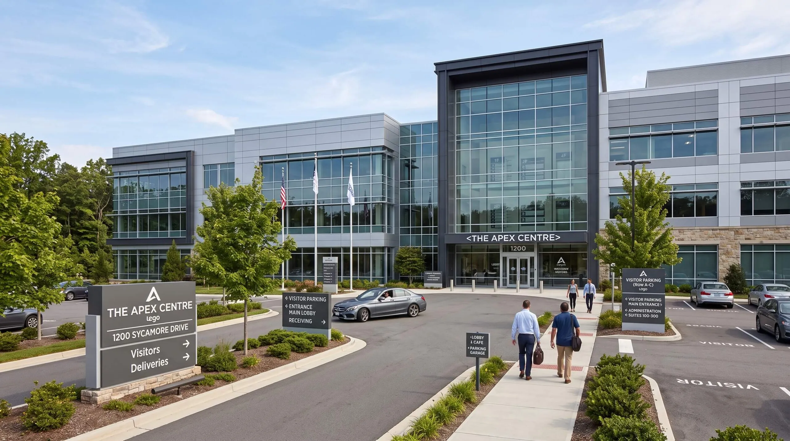 Wayfinding signs for large buildings