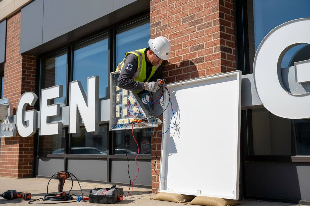 channel letter repair service nj