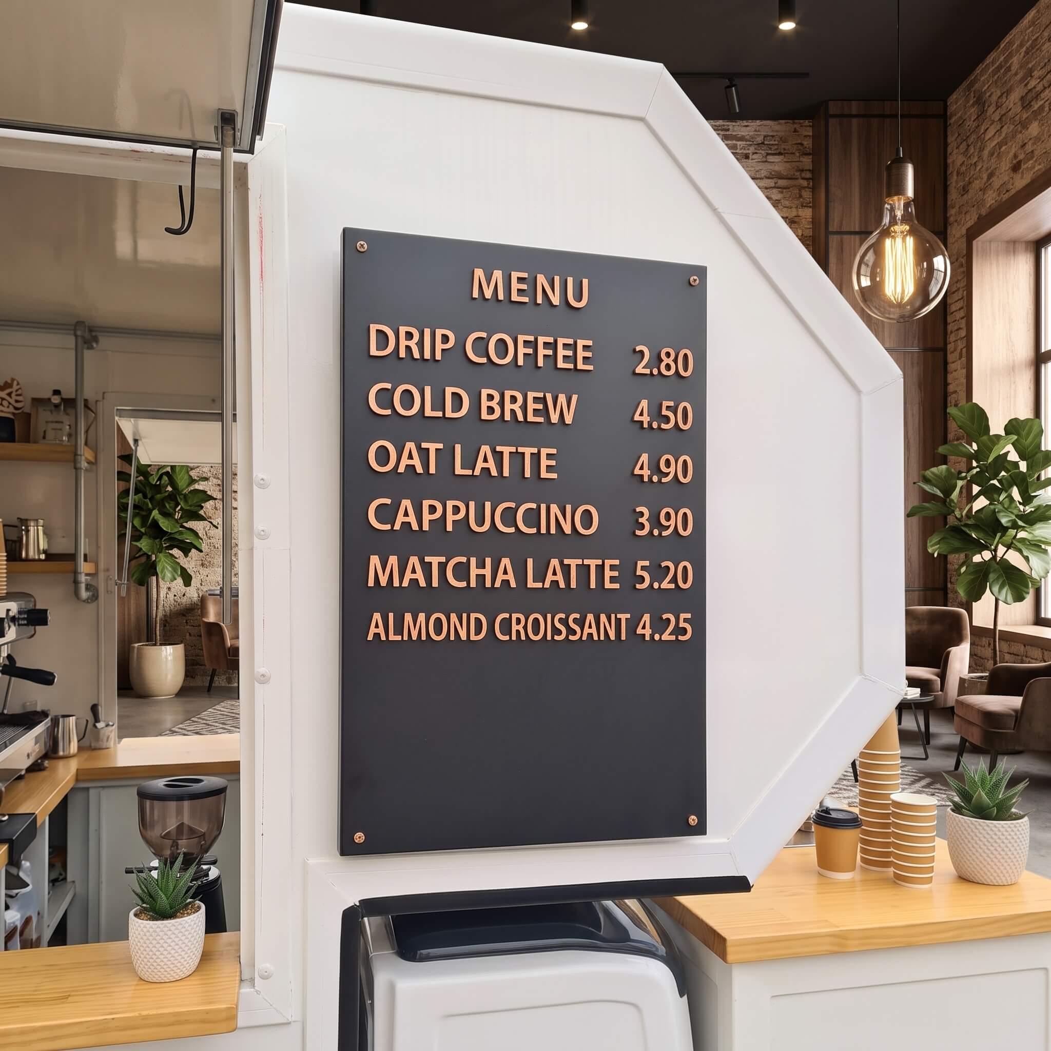 coffee shop magnetic menu board nj