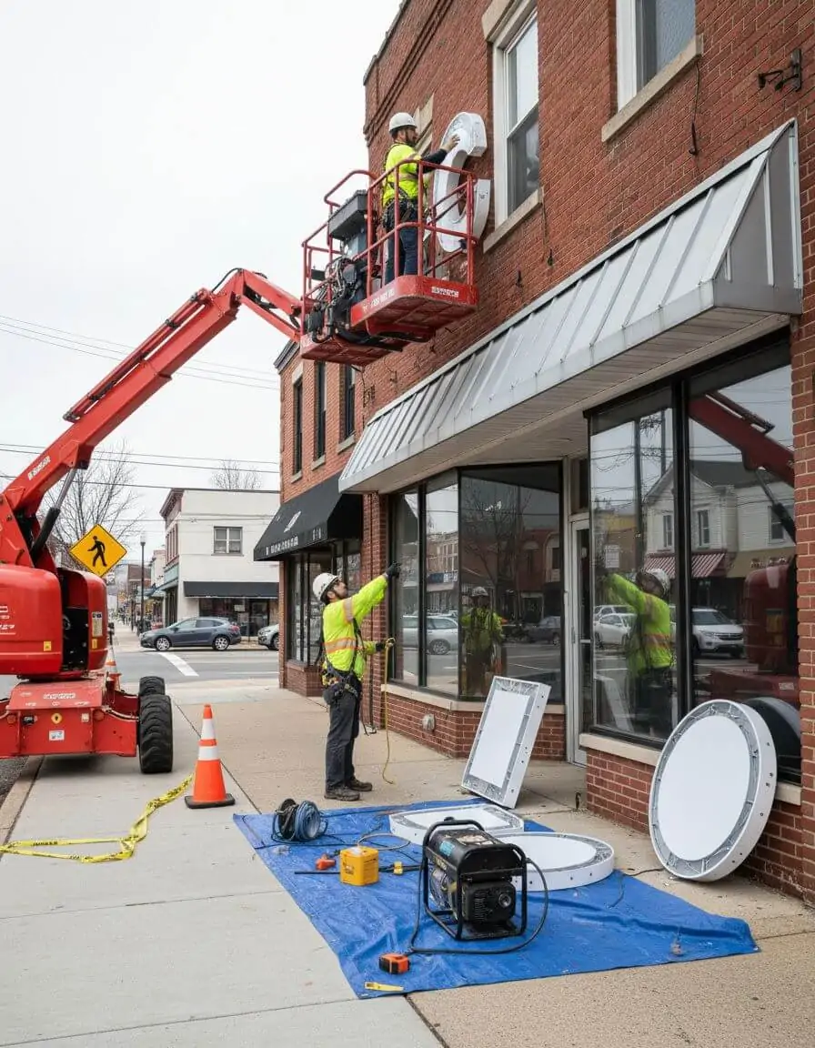 commercial signage installation service
