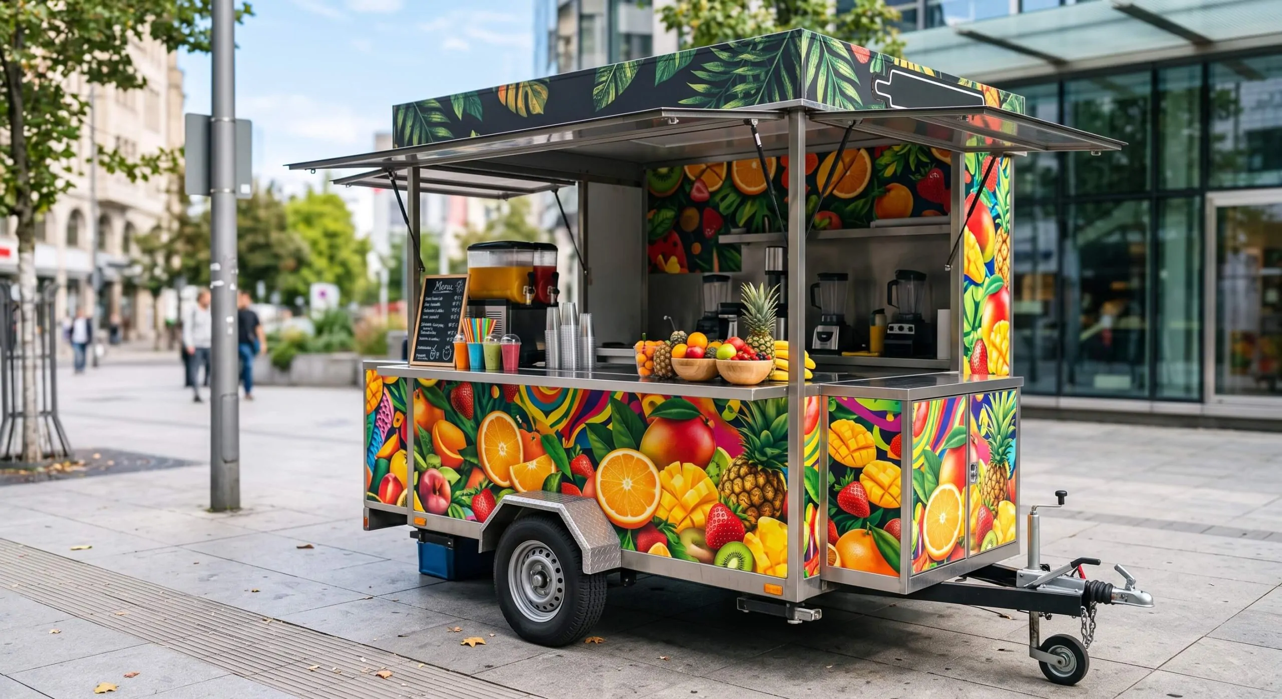 custom food cart graphics nj