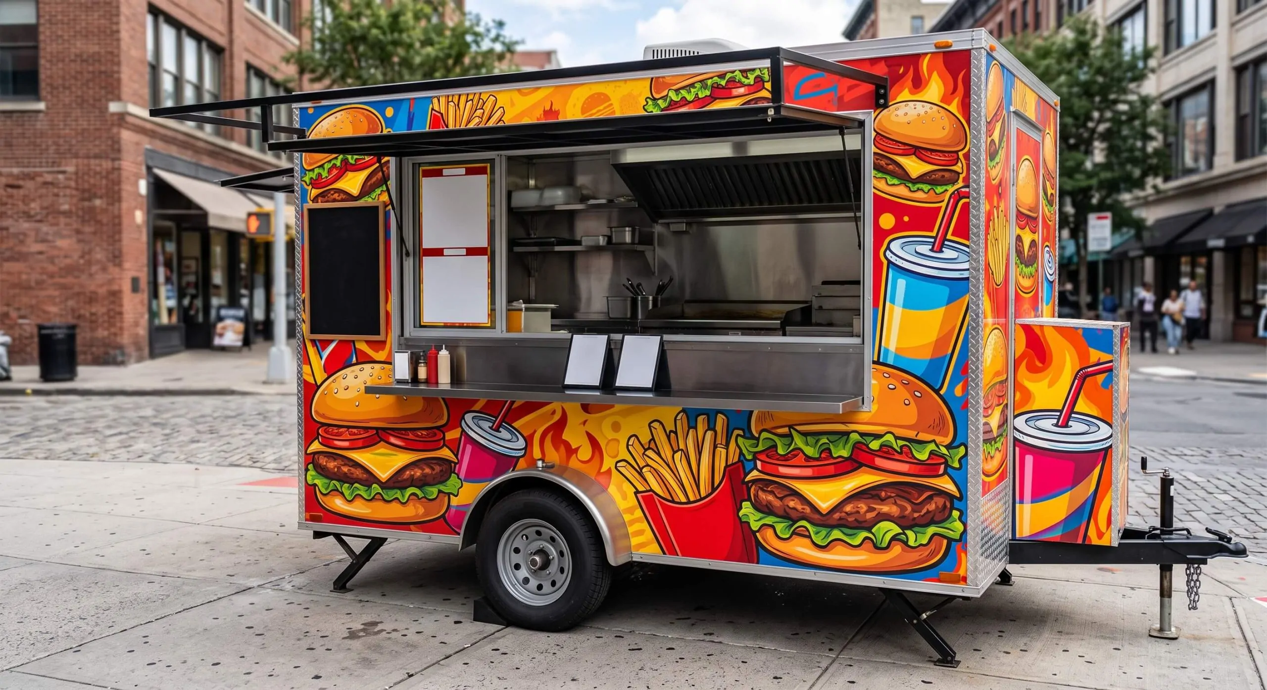 custom food cart wrap nj