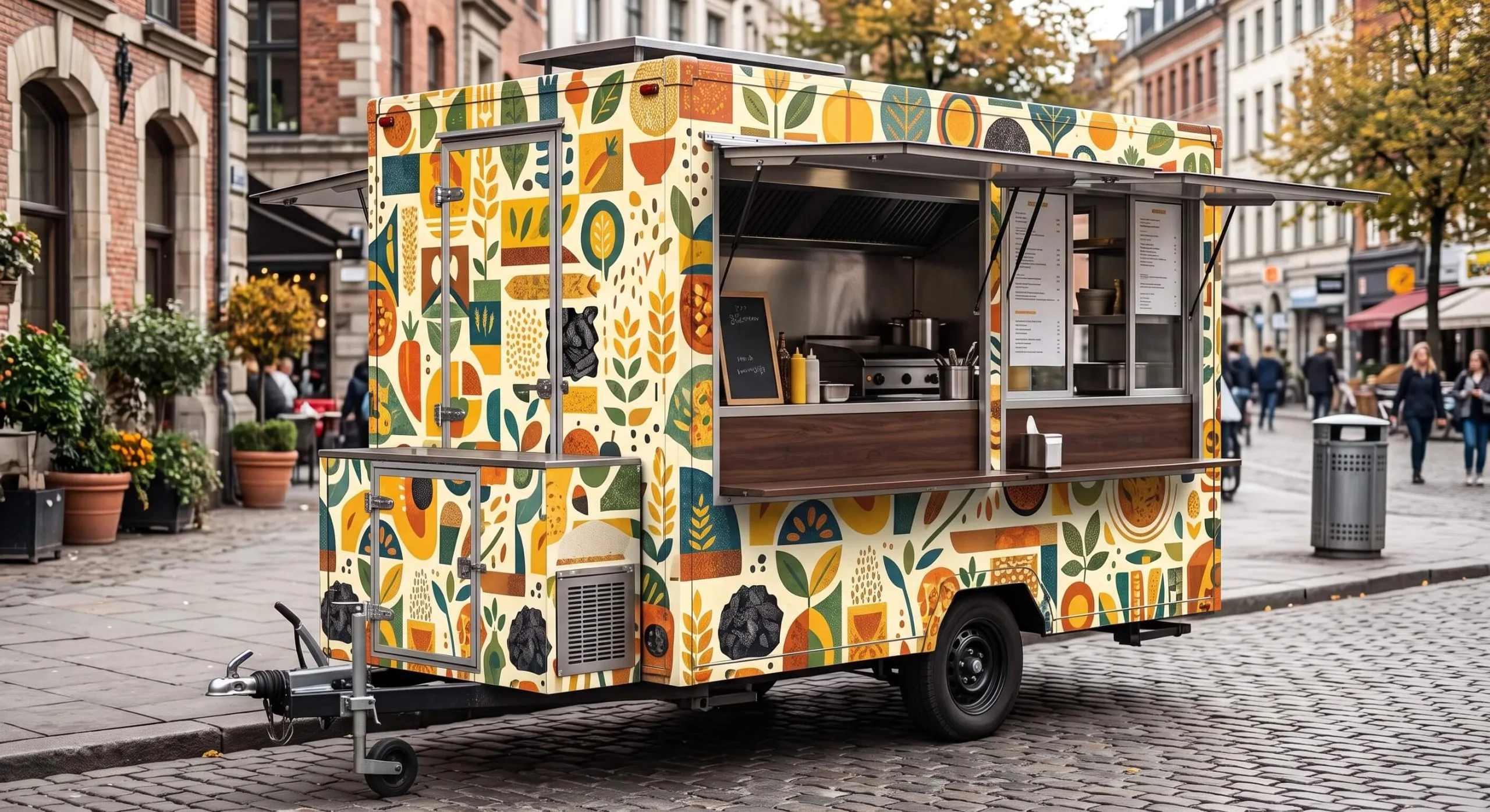 custom food cart wrapping