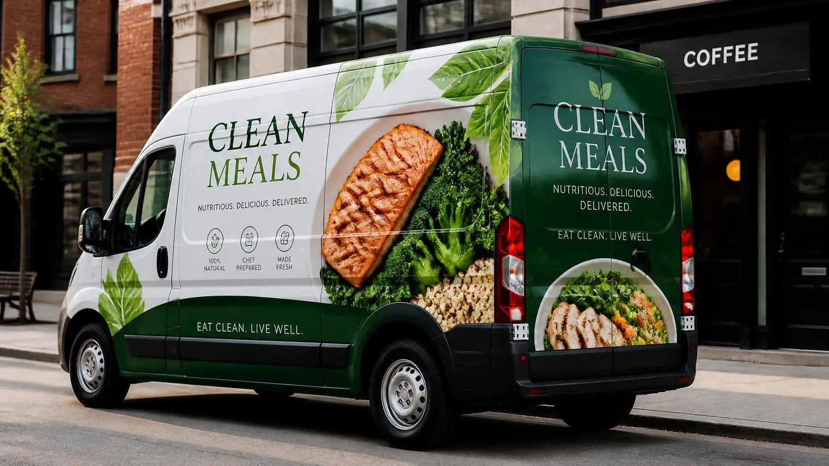 custom full van wrap