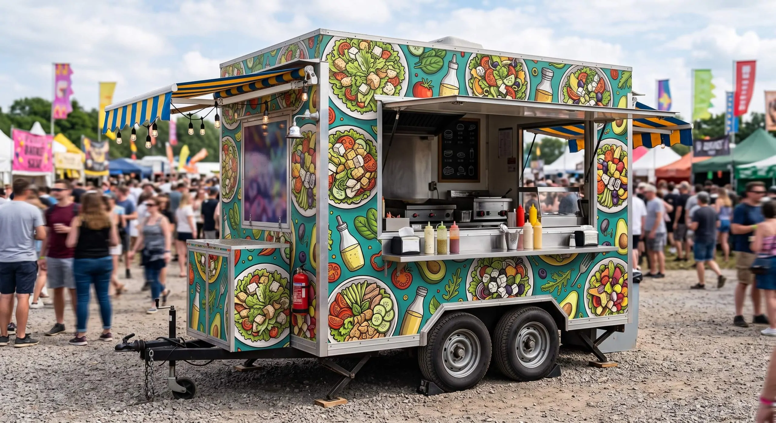 food cart wrapping