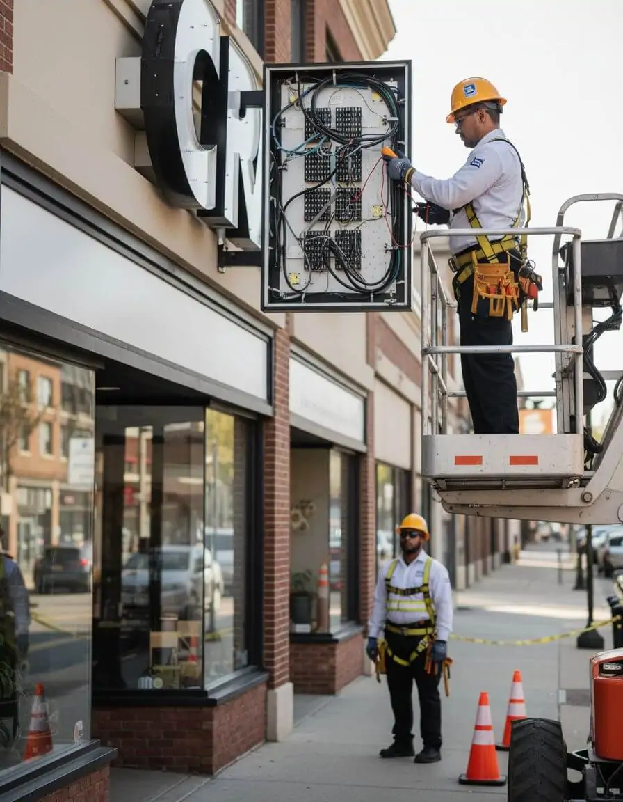 sign repair services nj