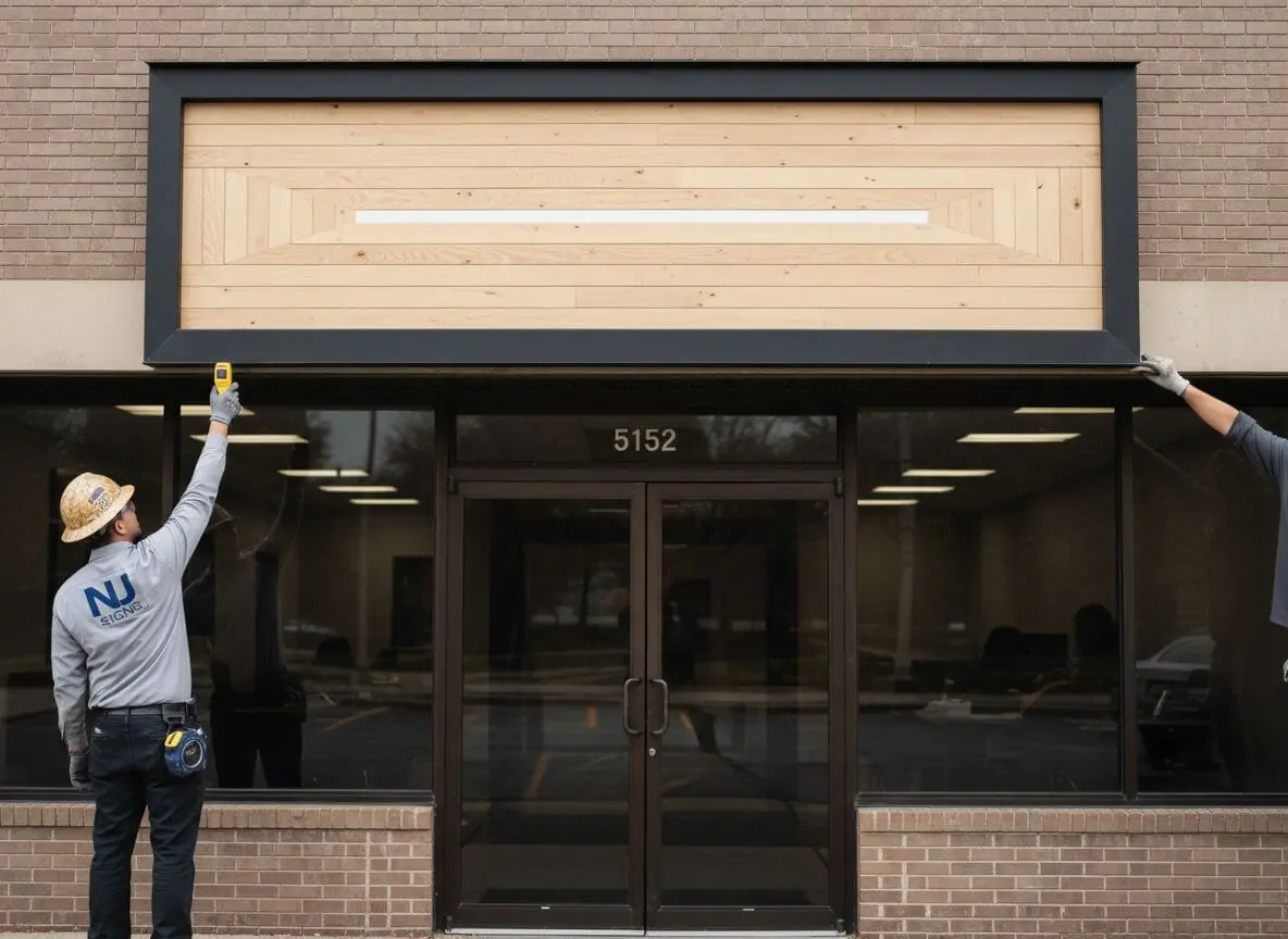 storefront sign area measurement