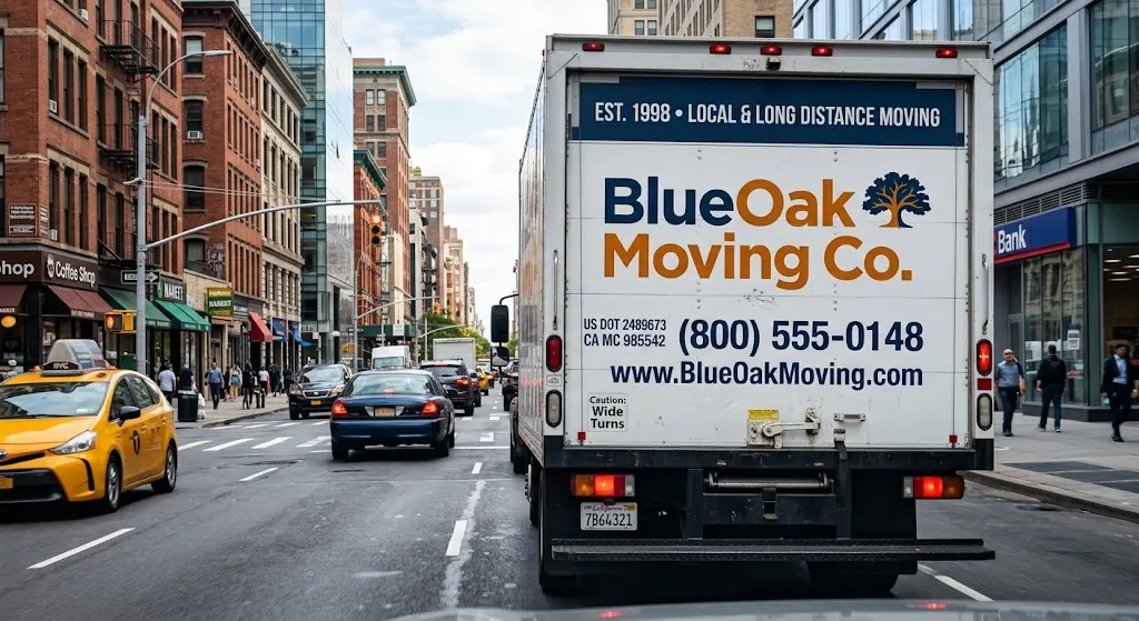 truck rear panel lettering