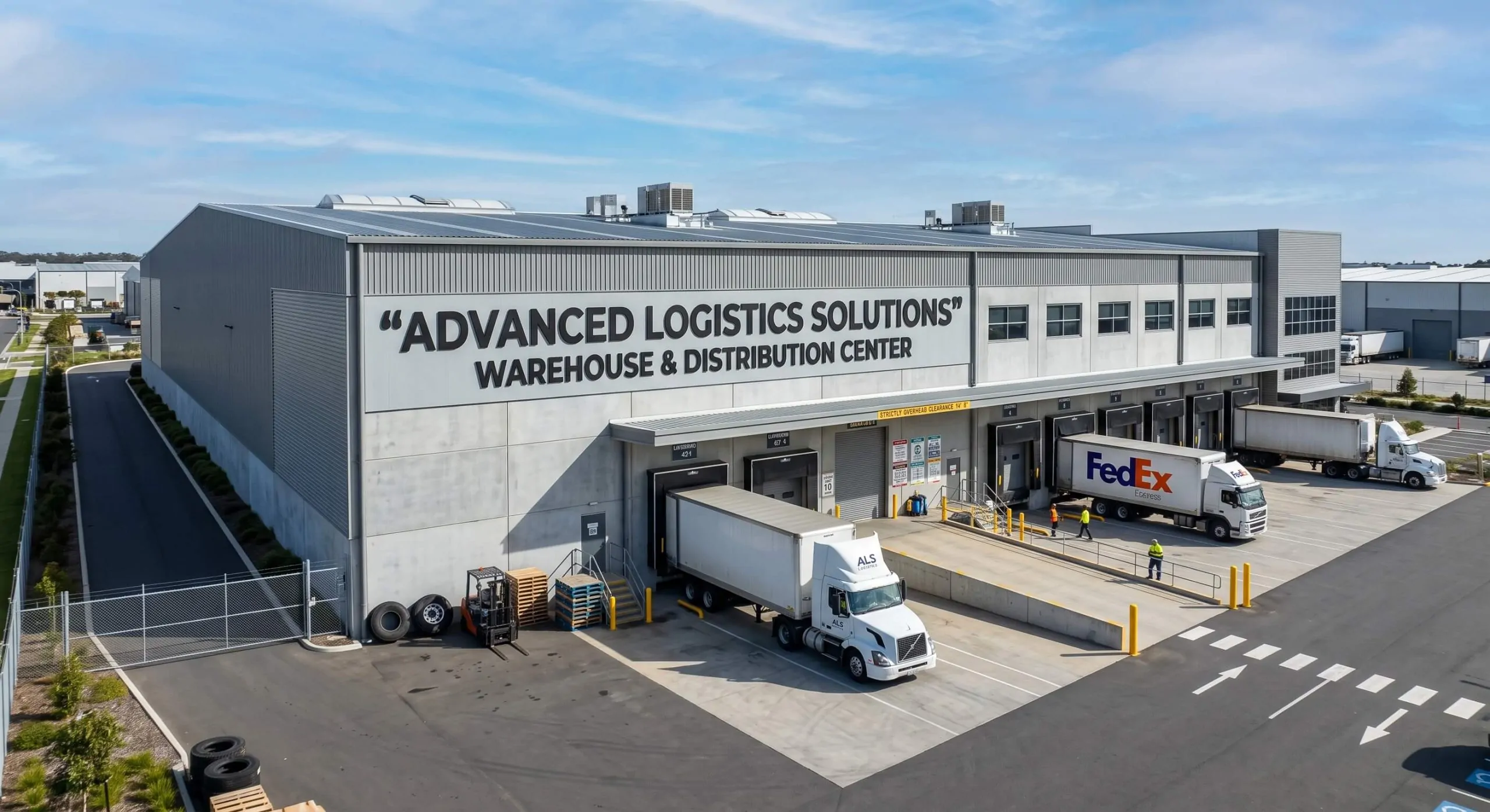 warehouse and facility signs