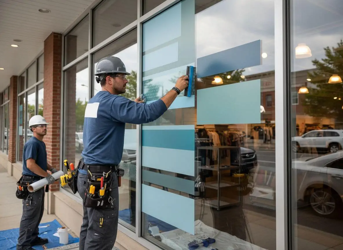 window graphics installation
