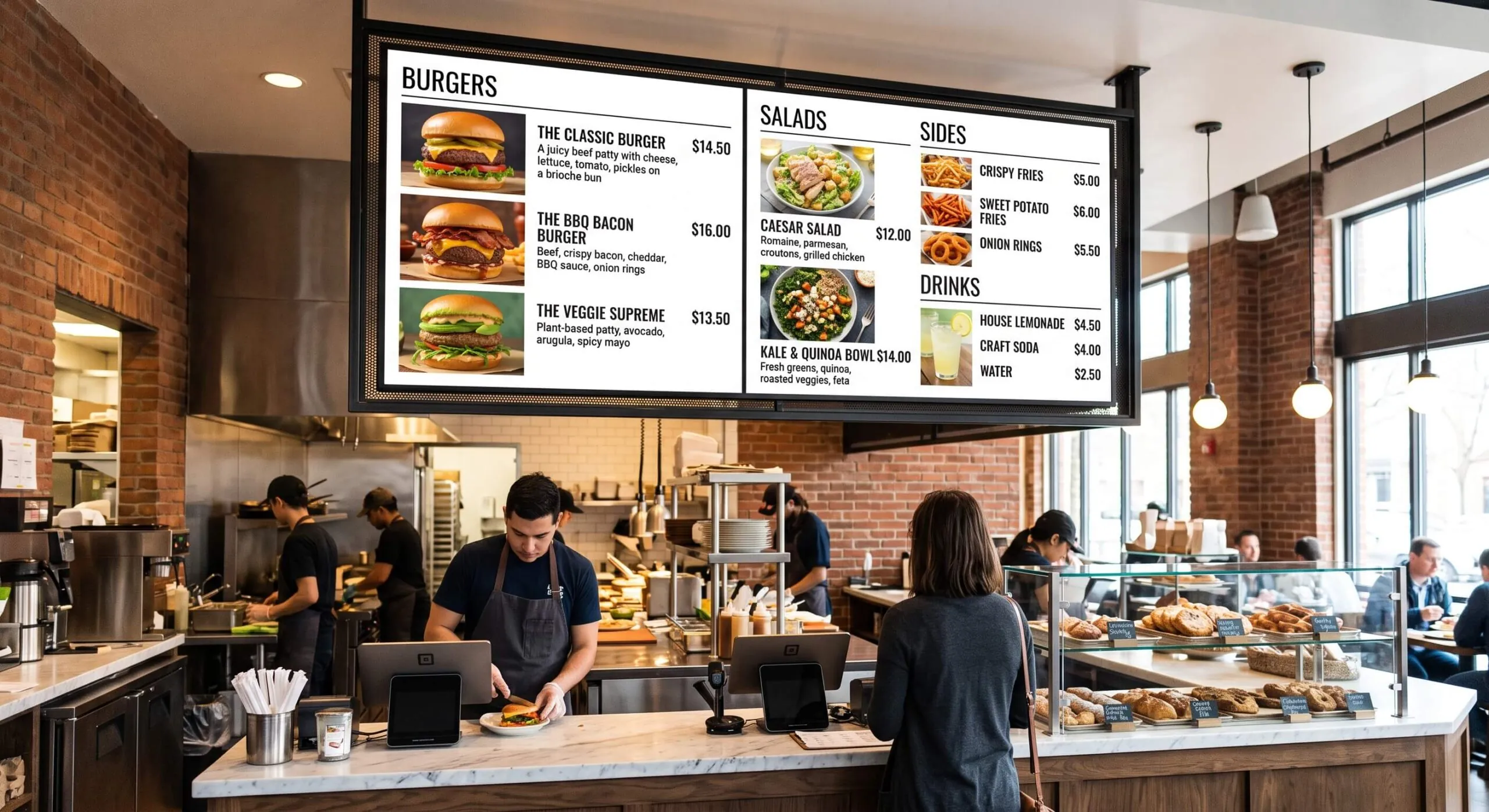 Food Photo Menu Board