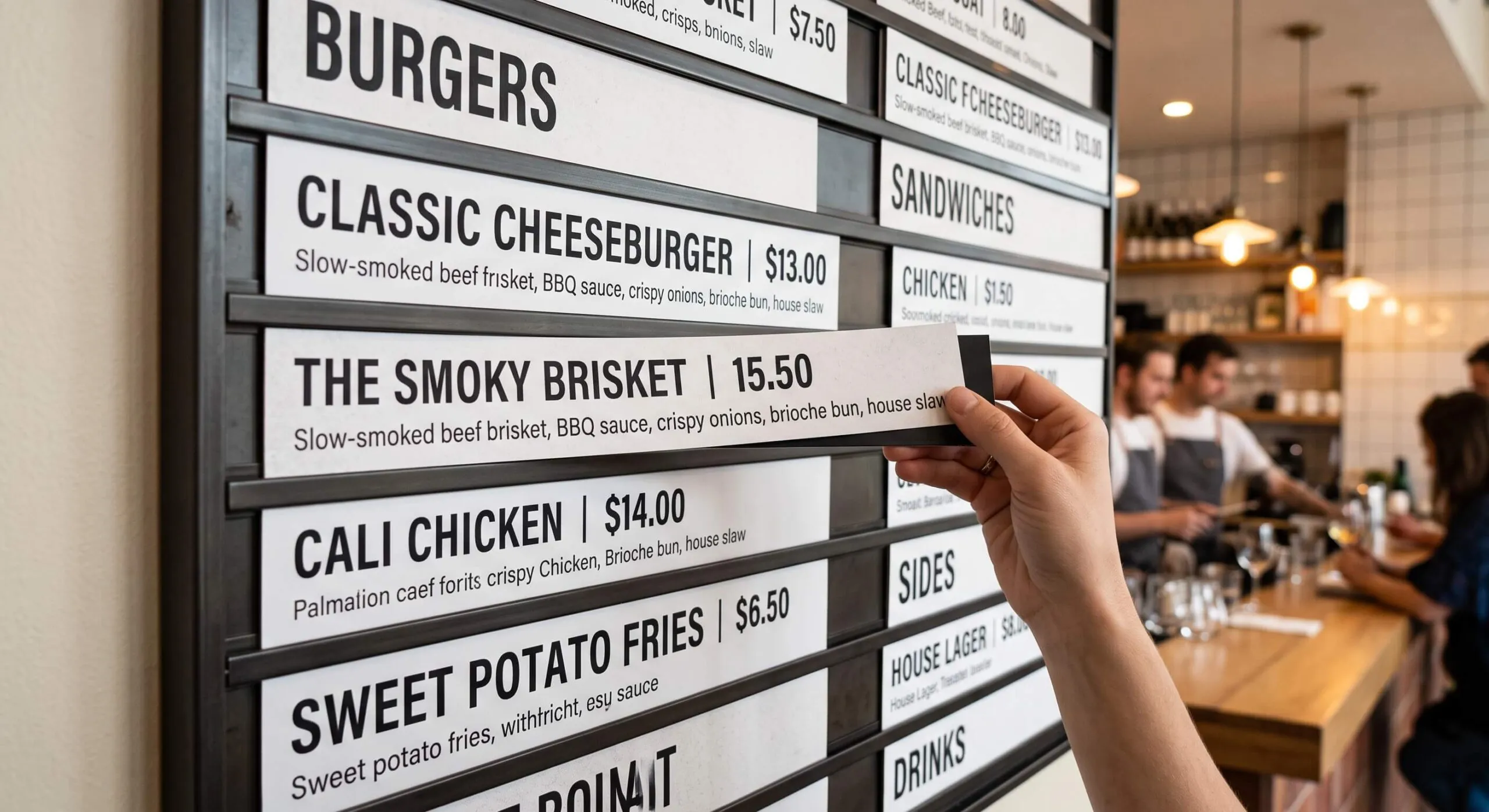 Magnetic Menu Strips nj