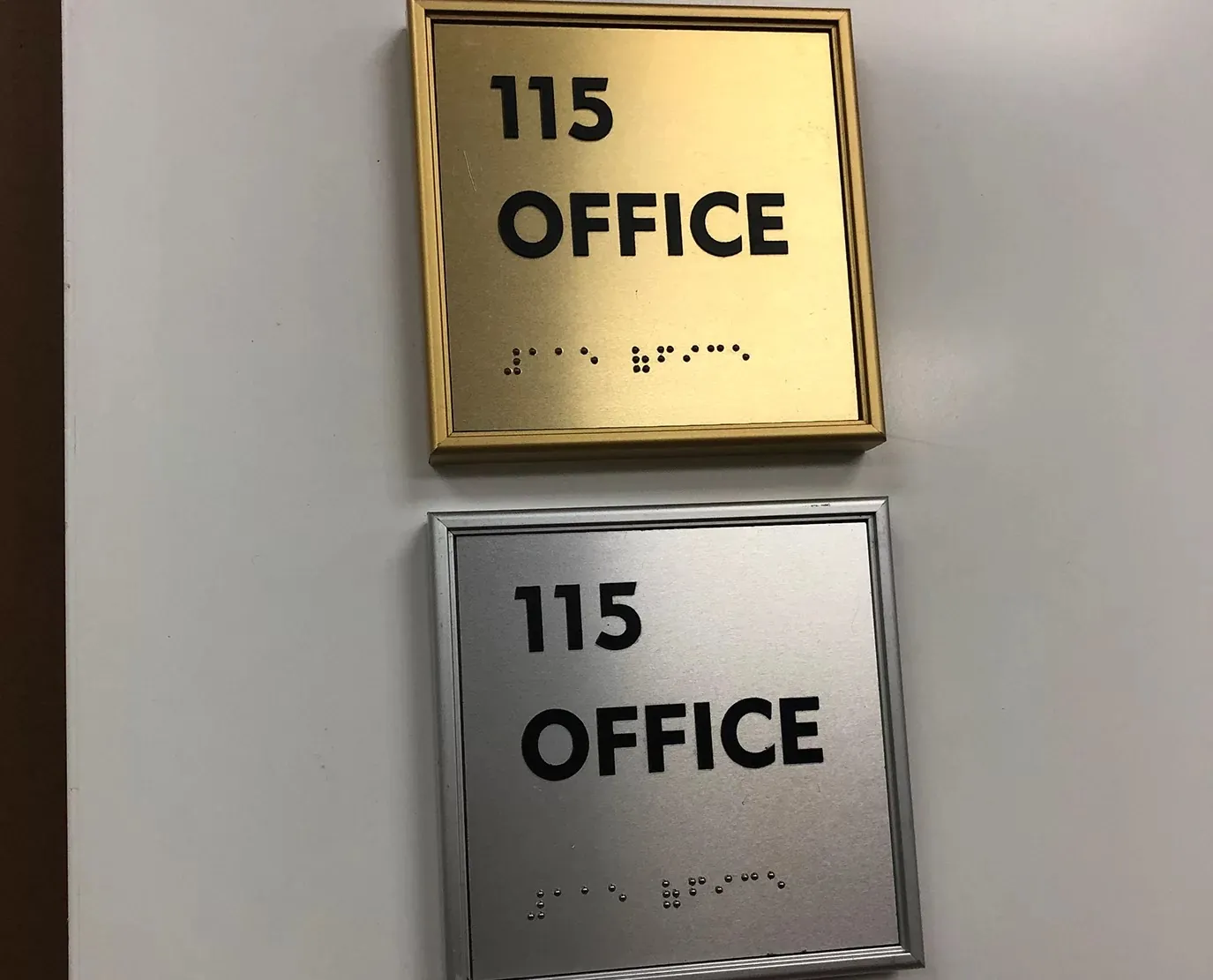 ada braille name plates