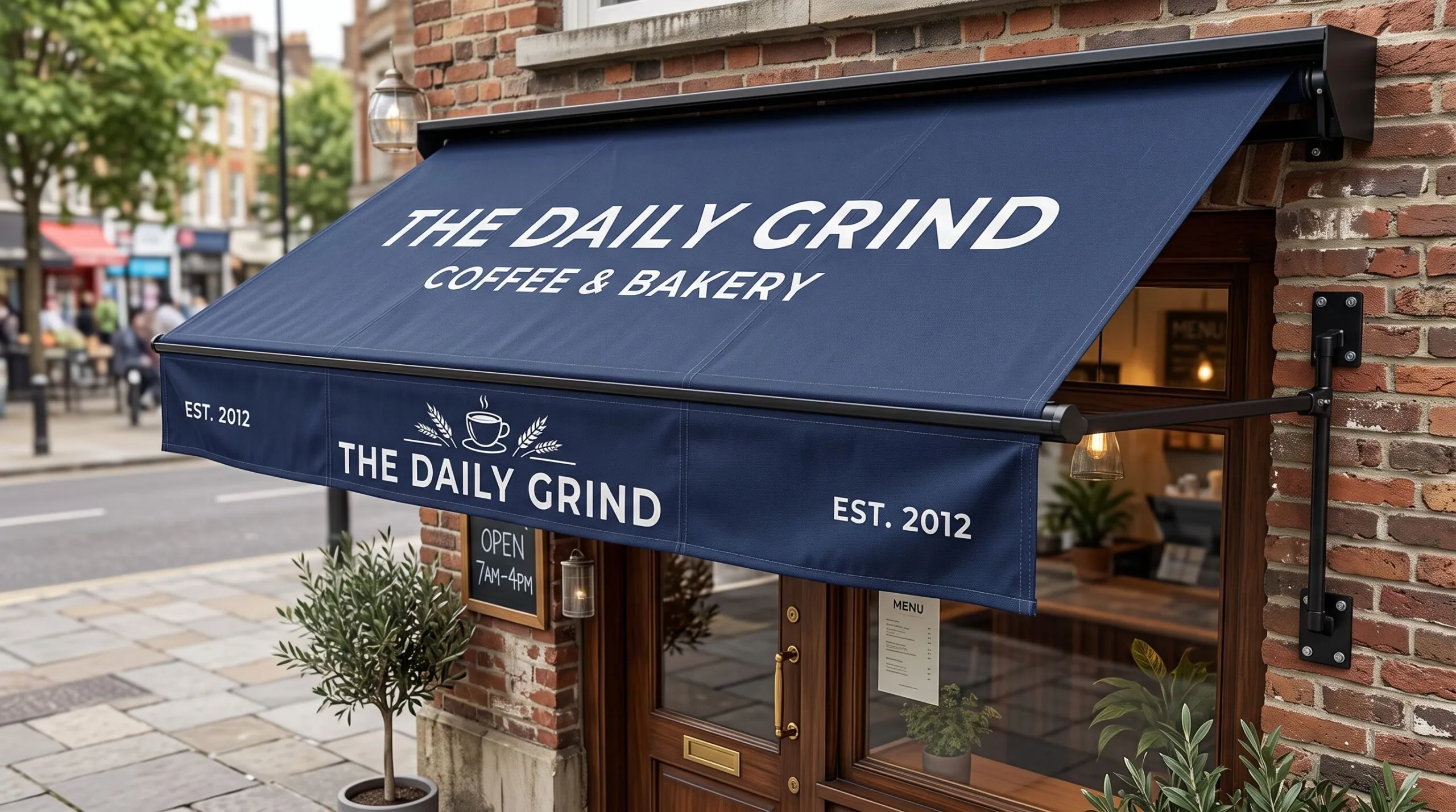 branded commercial awning
