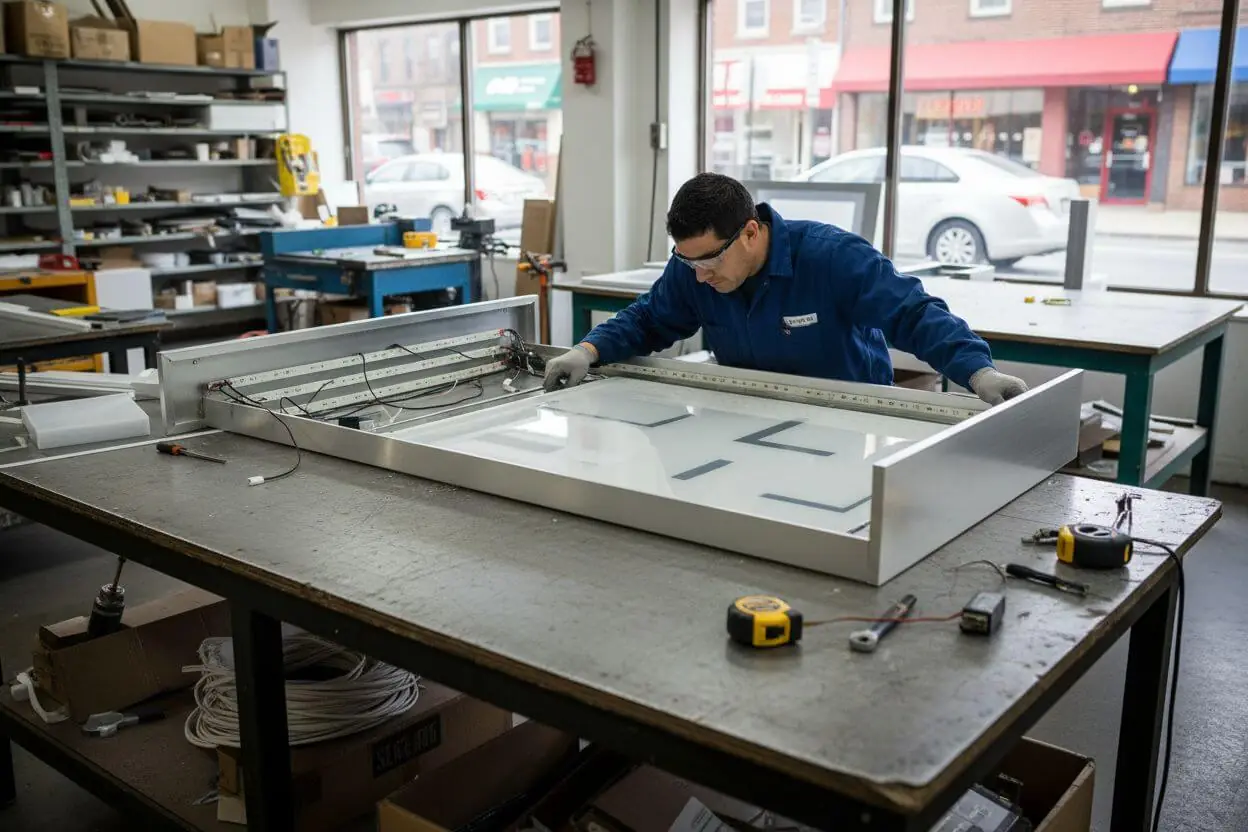 cabinet and lightbox sign fabrication