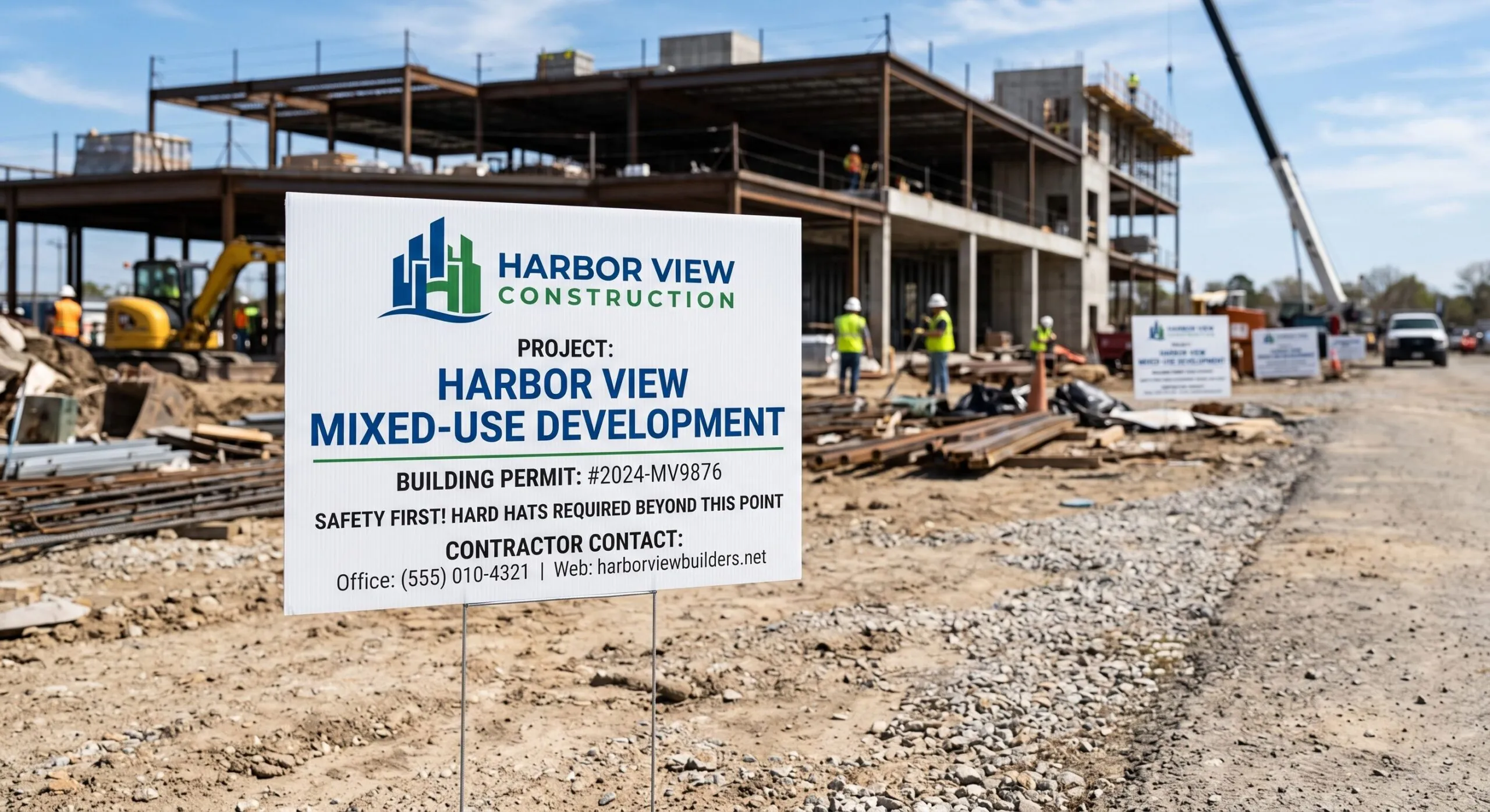 construction job site boards