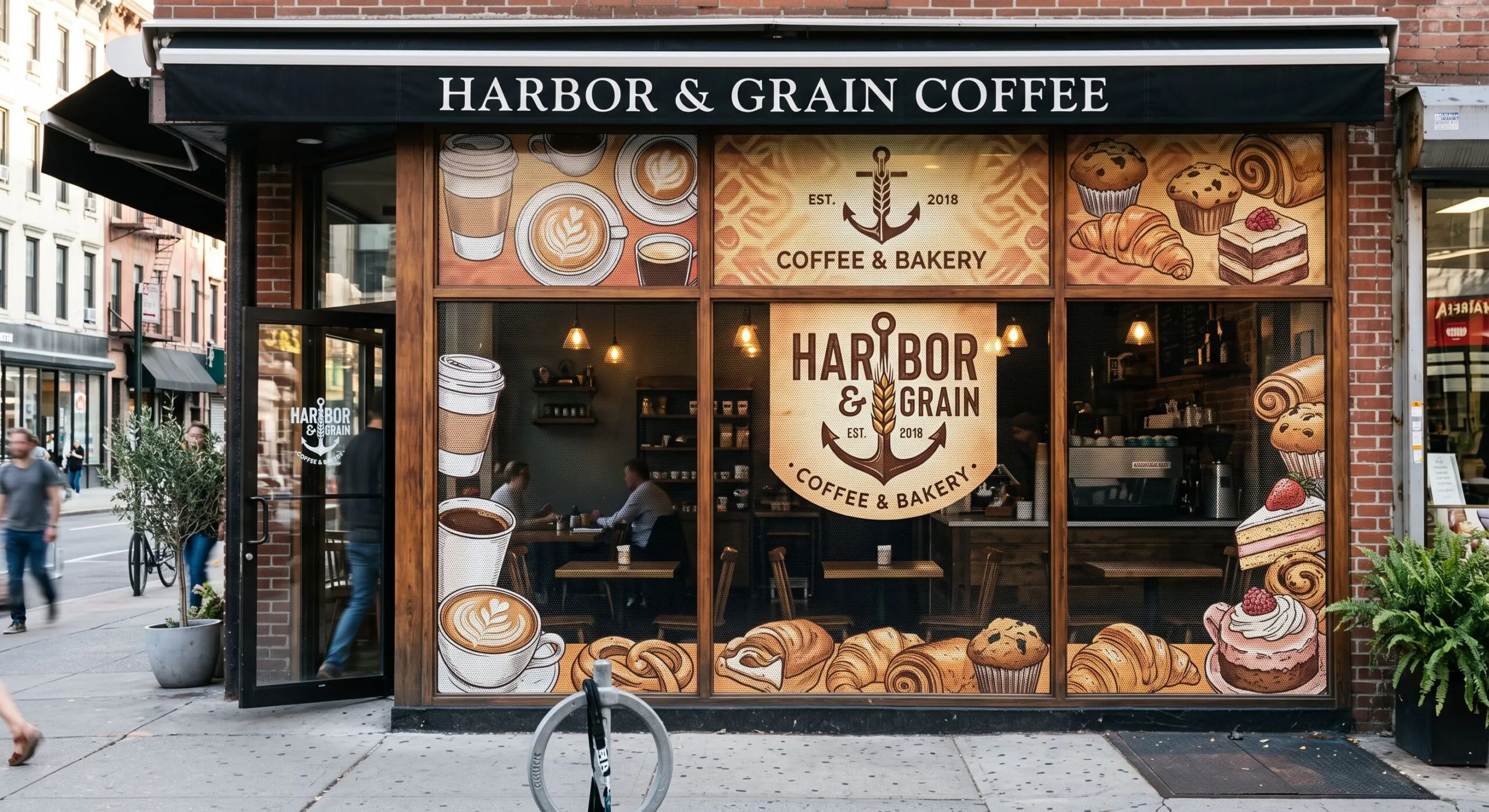 custom window wraps for restaurant