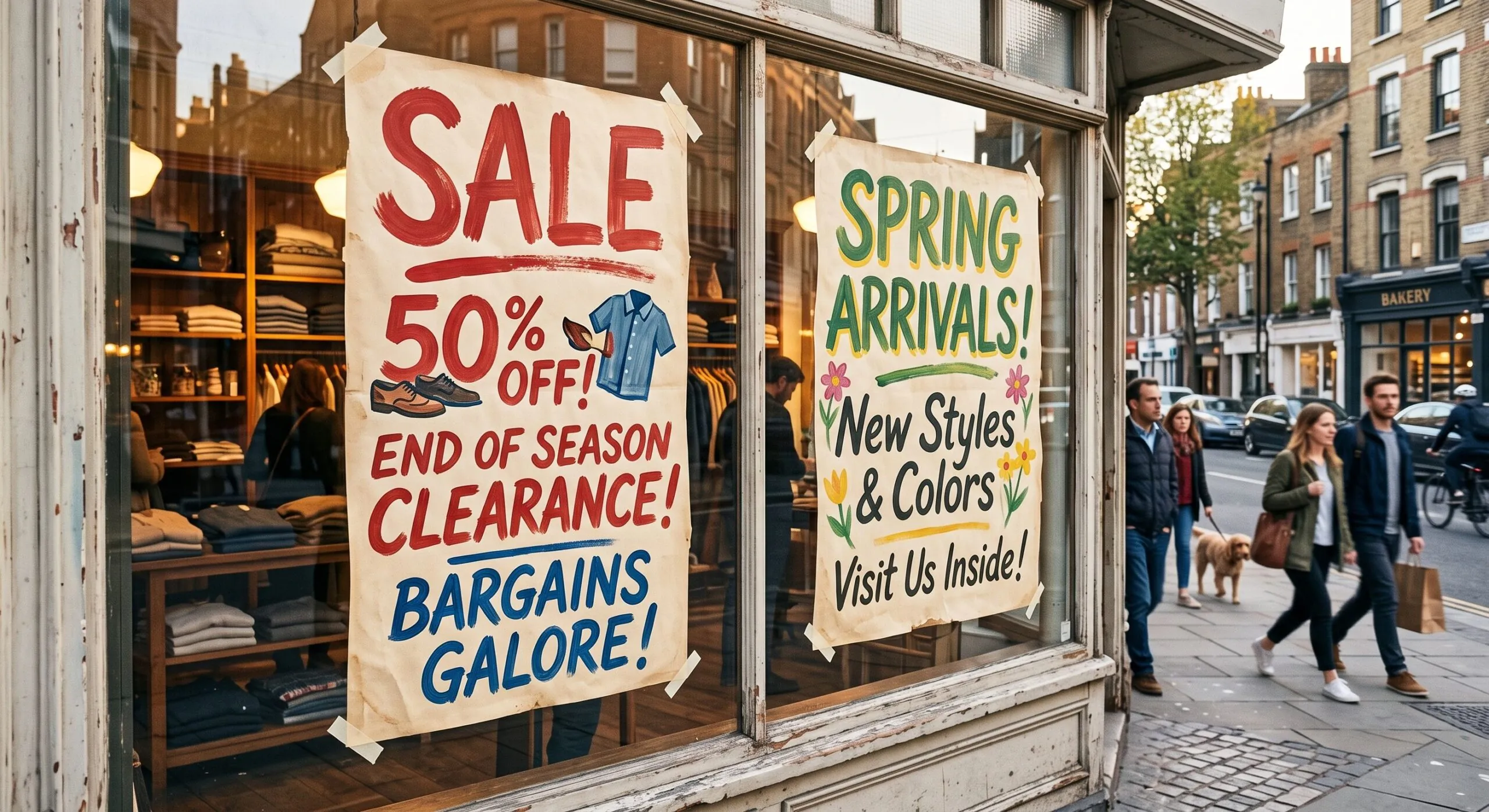 hand painted paper posters