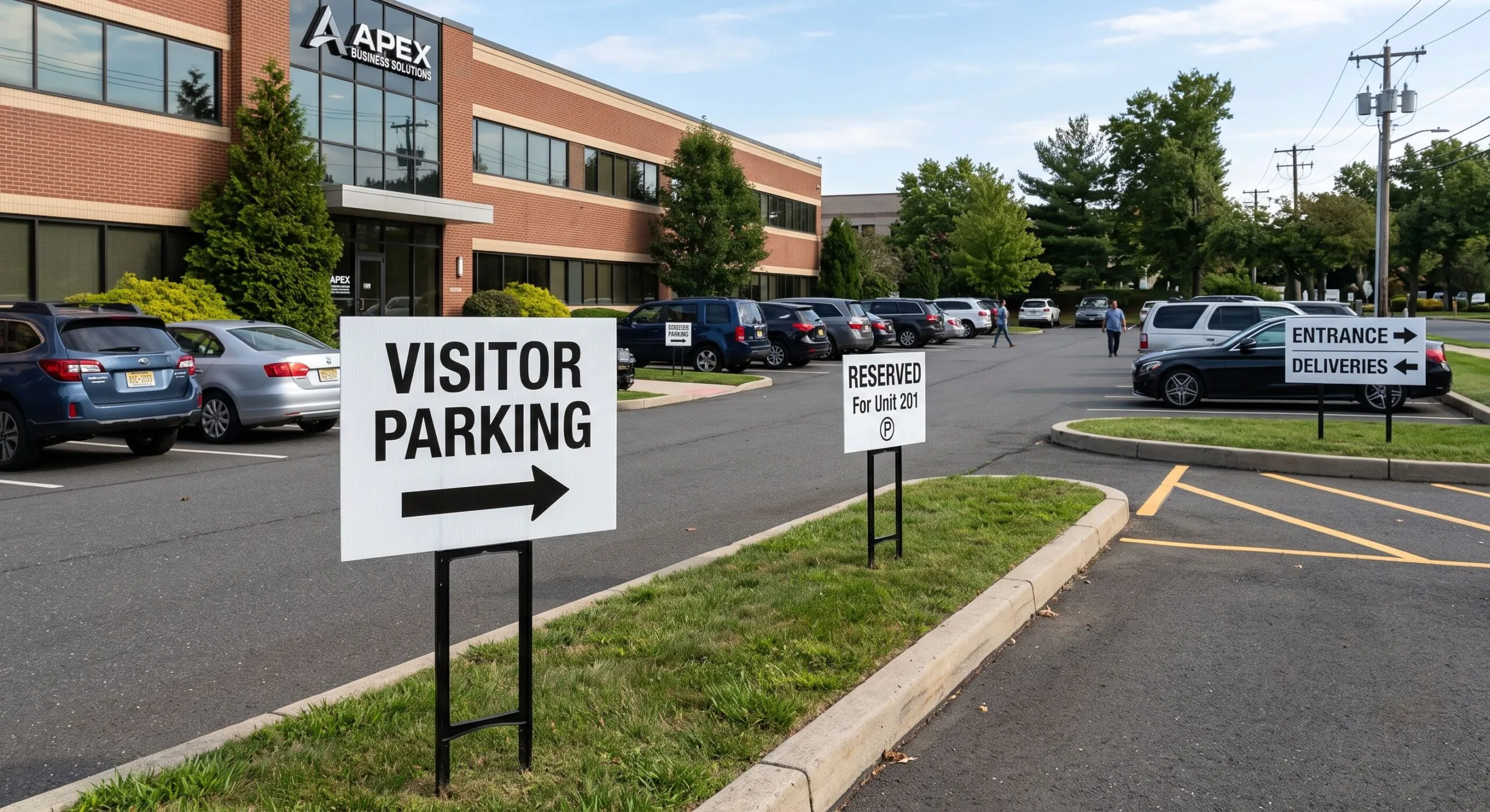 parking directional yard signage nj