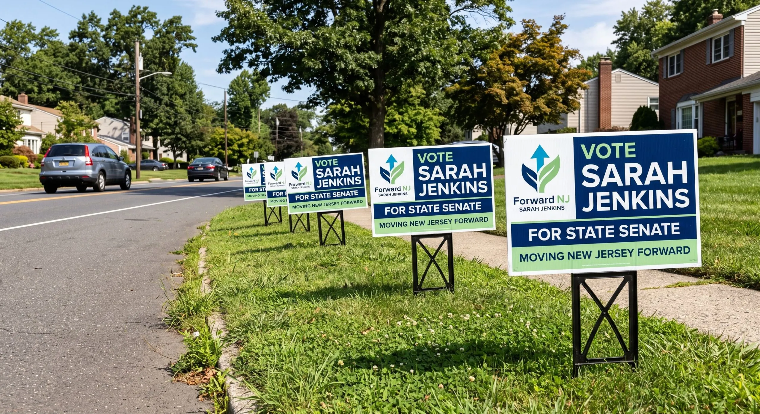 political campaign yard signs