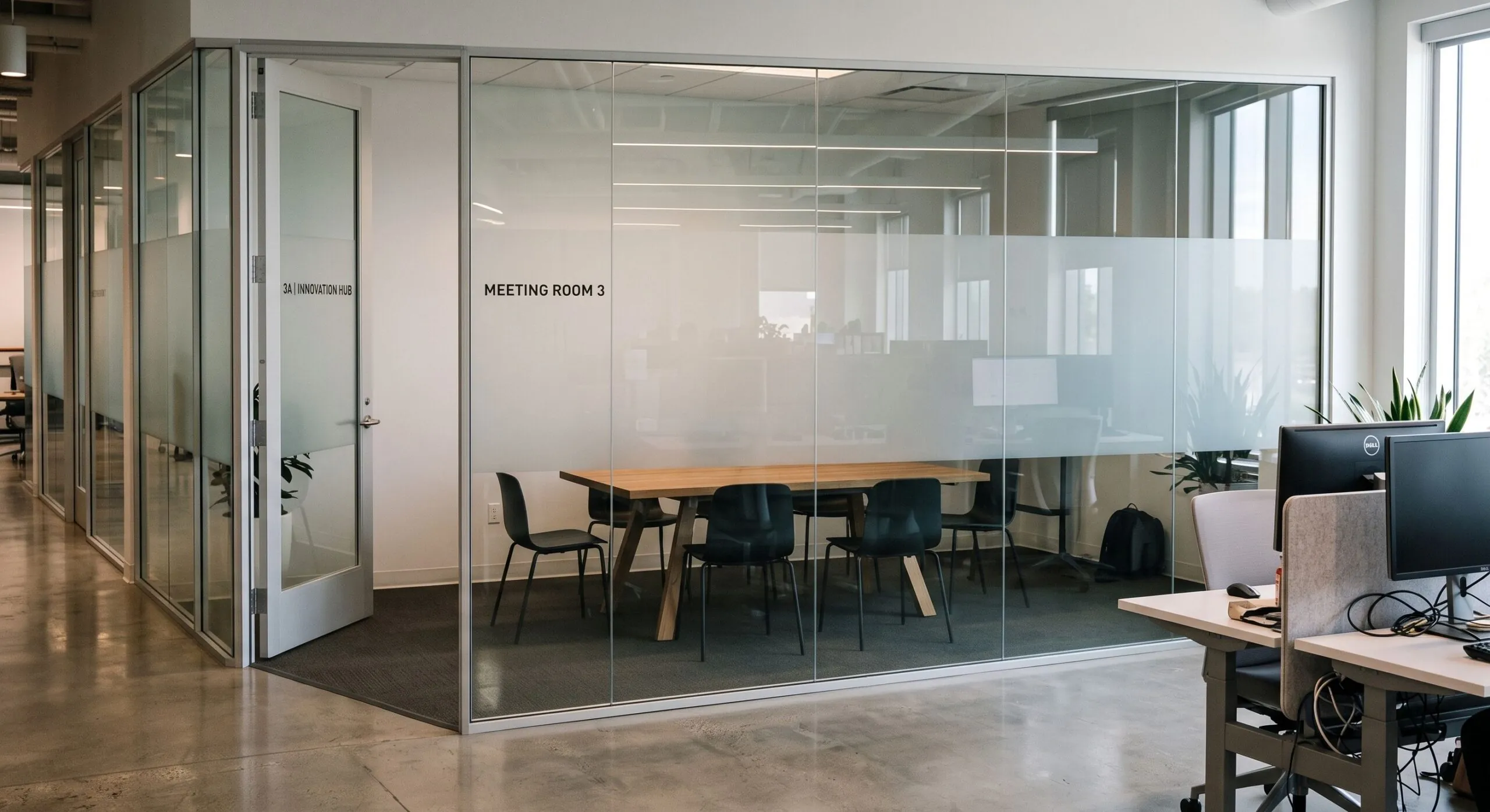 privacy film for conference room