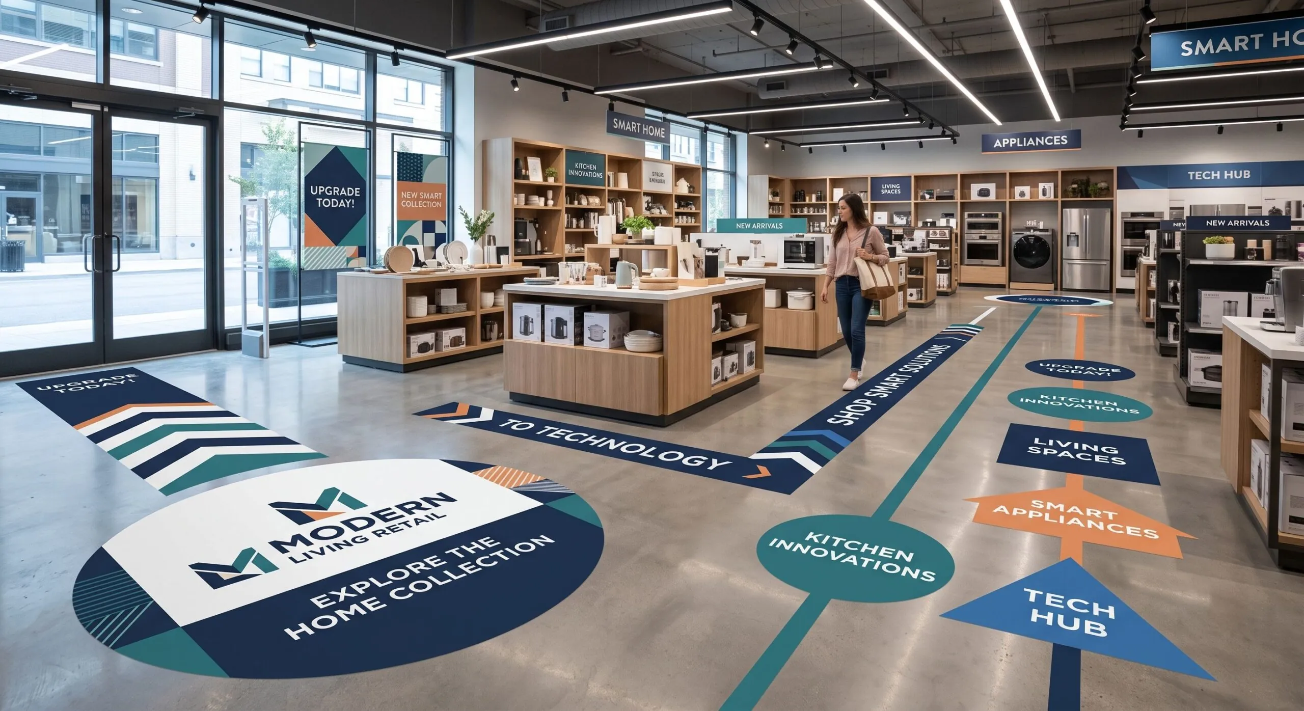 retail floor graphics