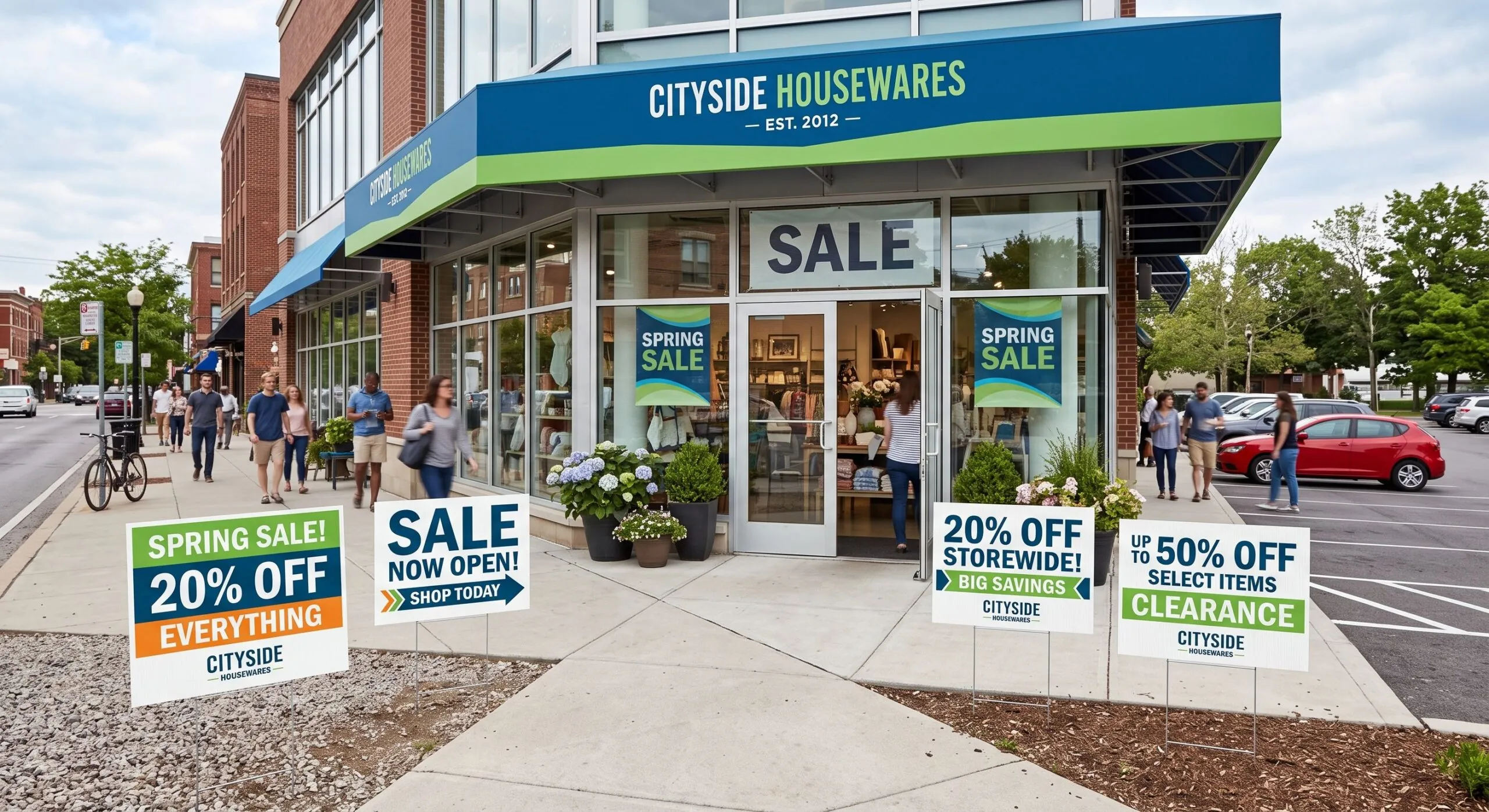 retail promotions yard signs