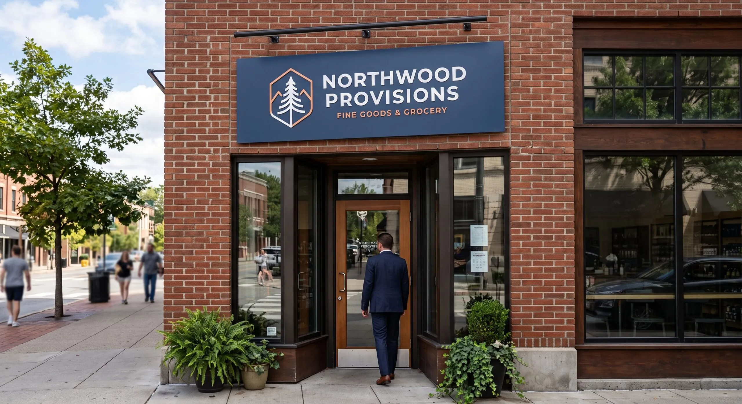 solid aluminum signage