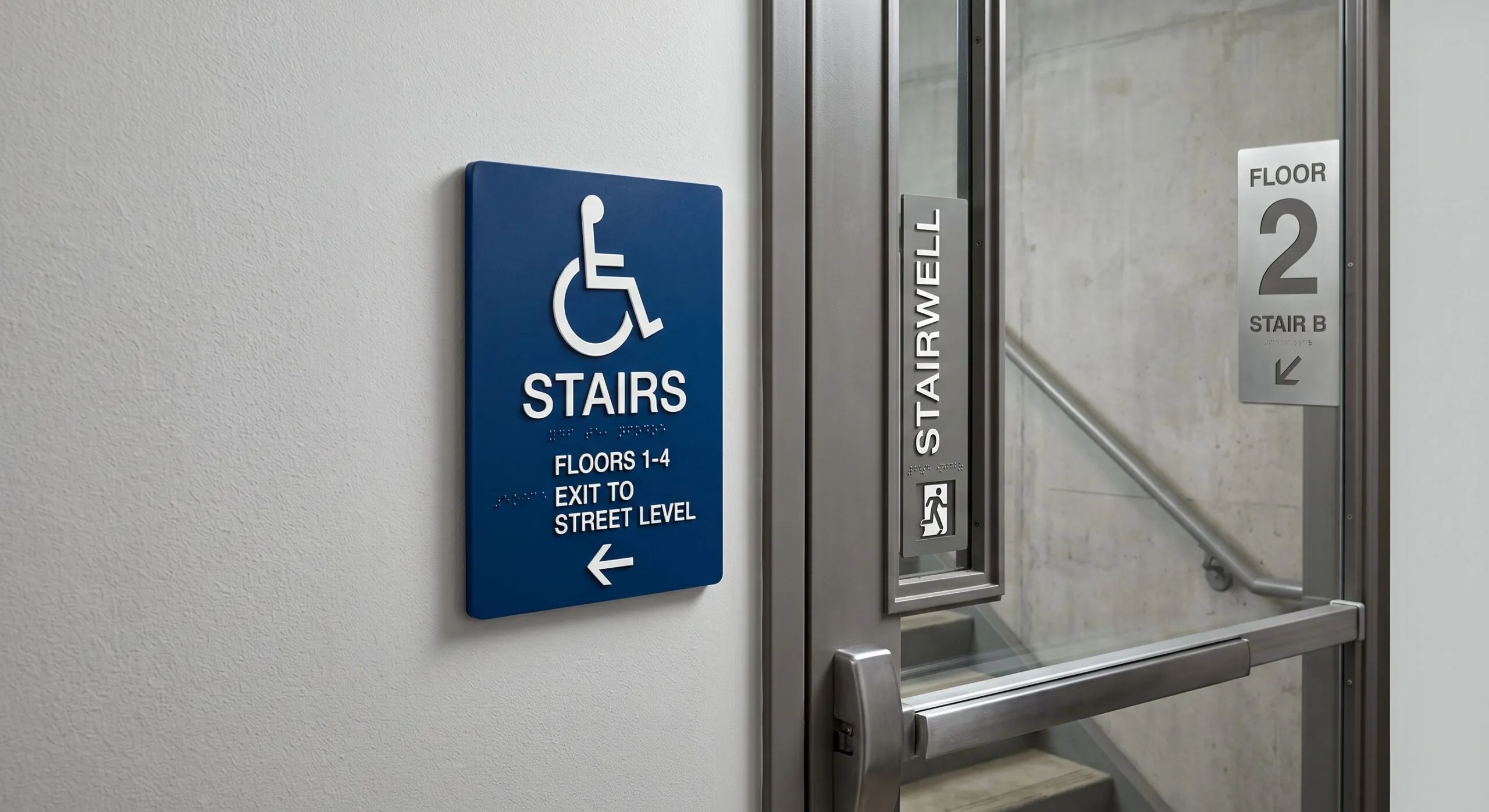 stairway signs
