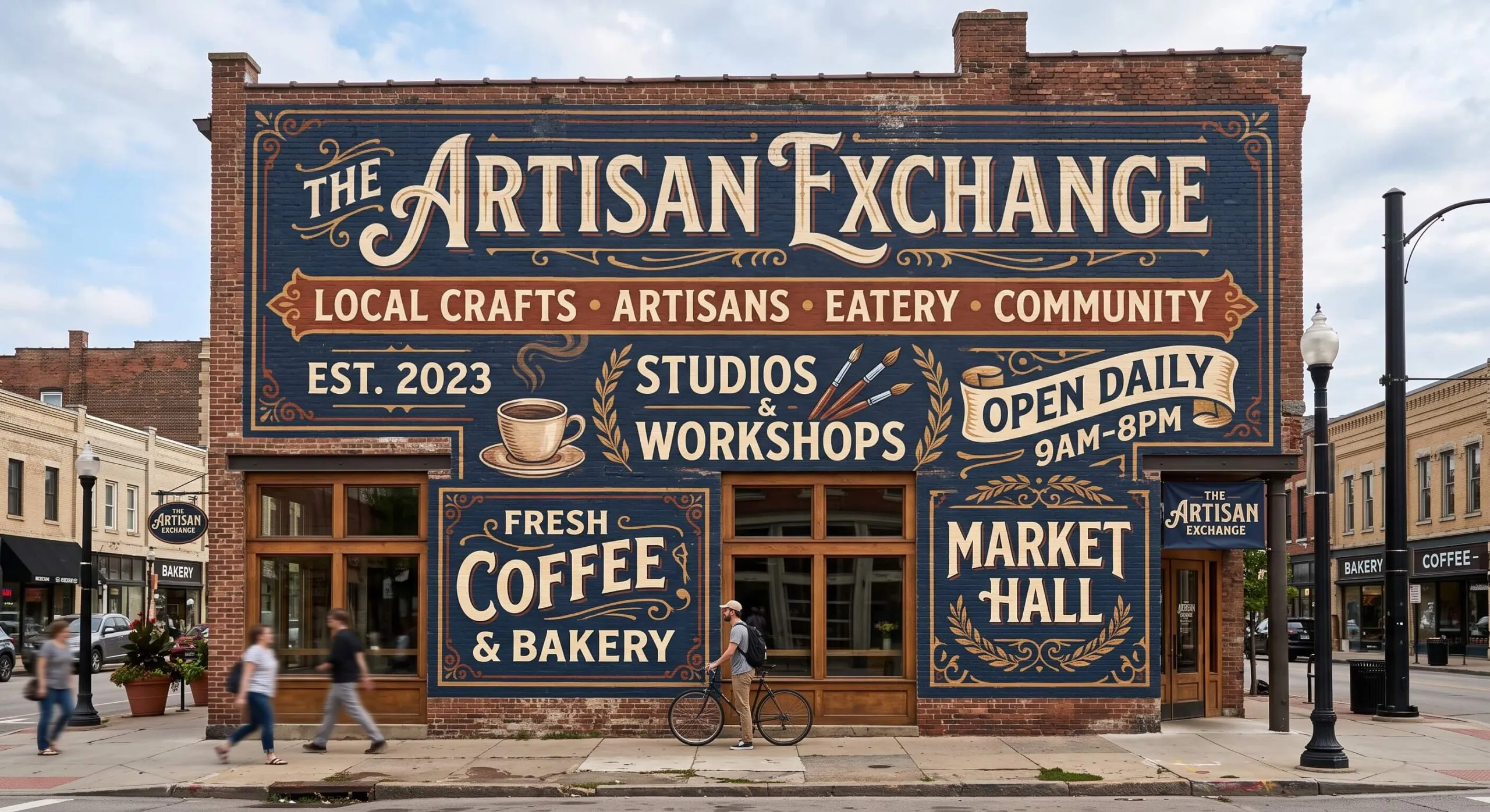 wall hand painted signage nj