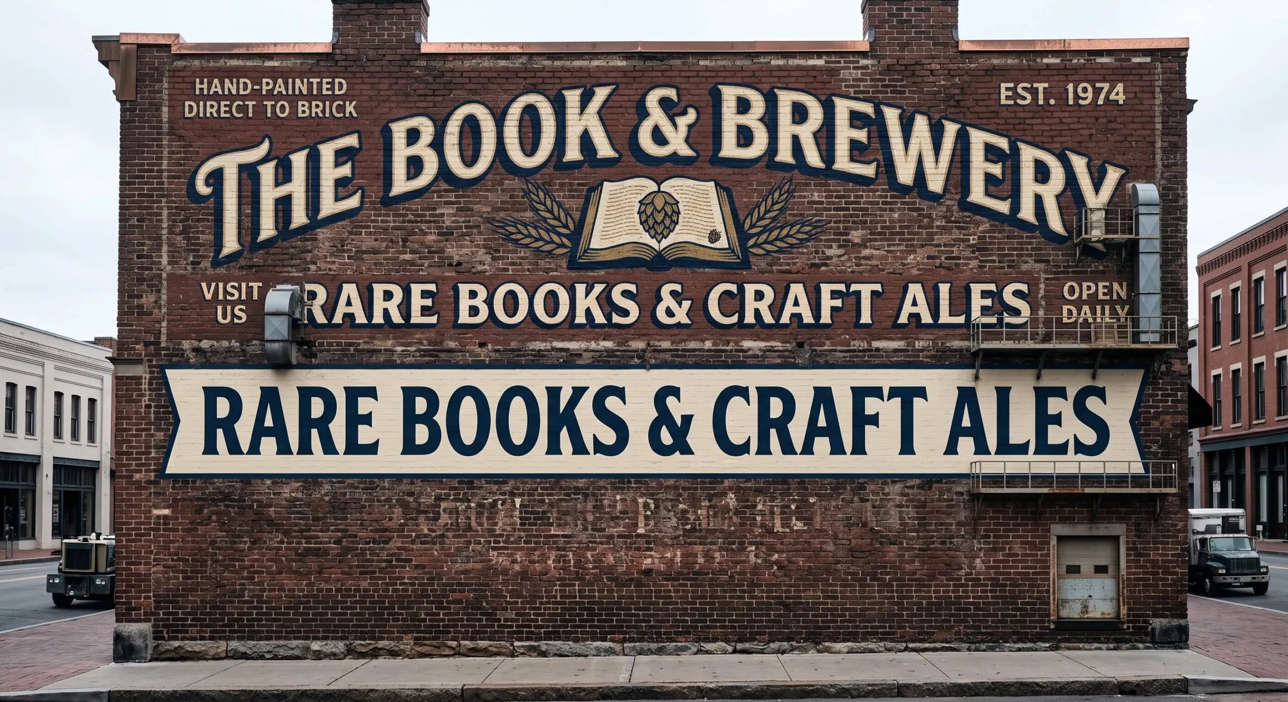 wall hand painted signage