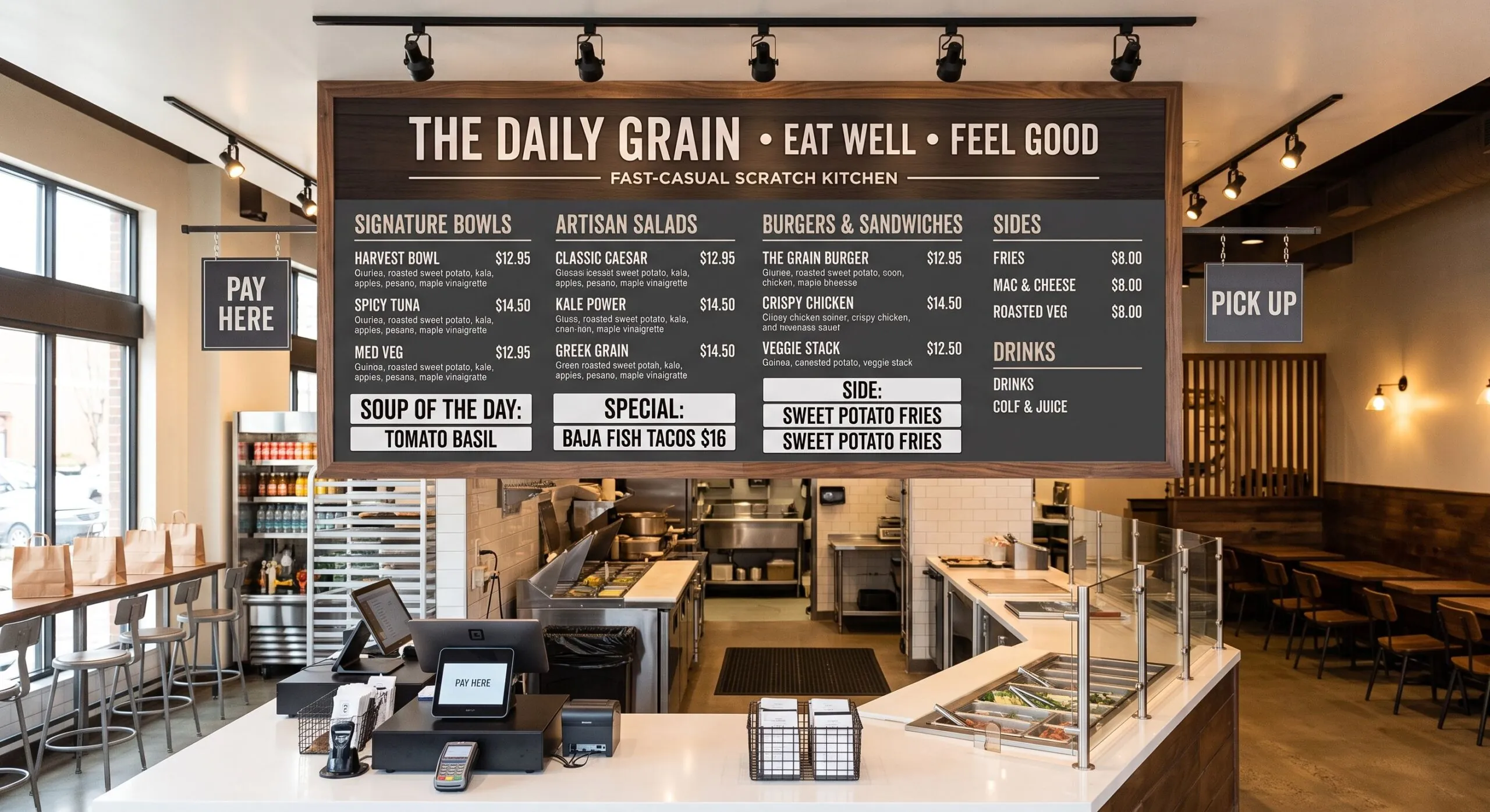 wall mounted magnetic menu boards