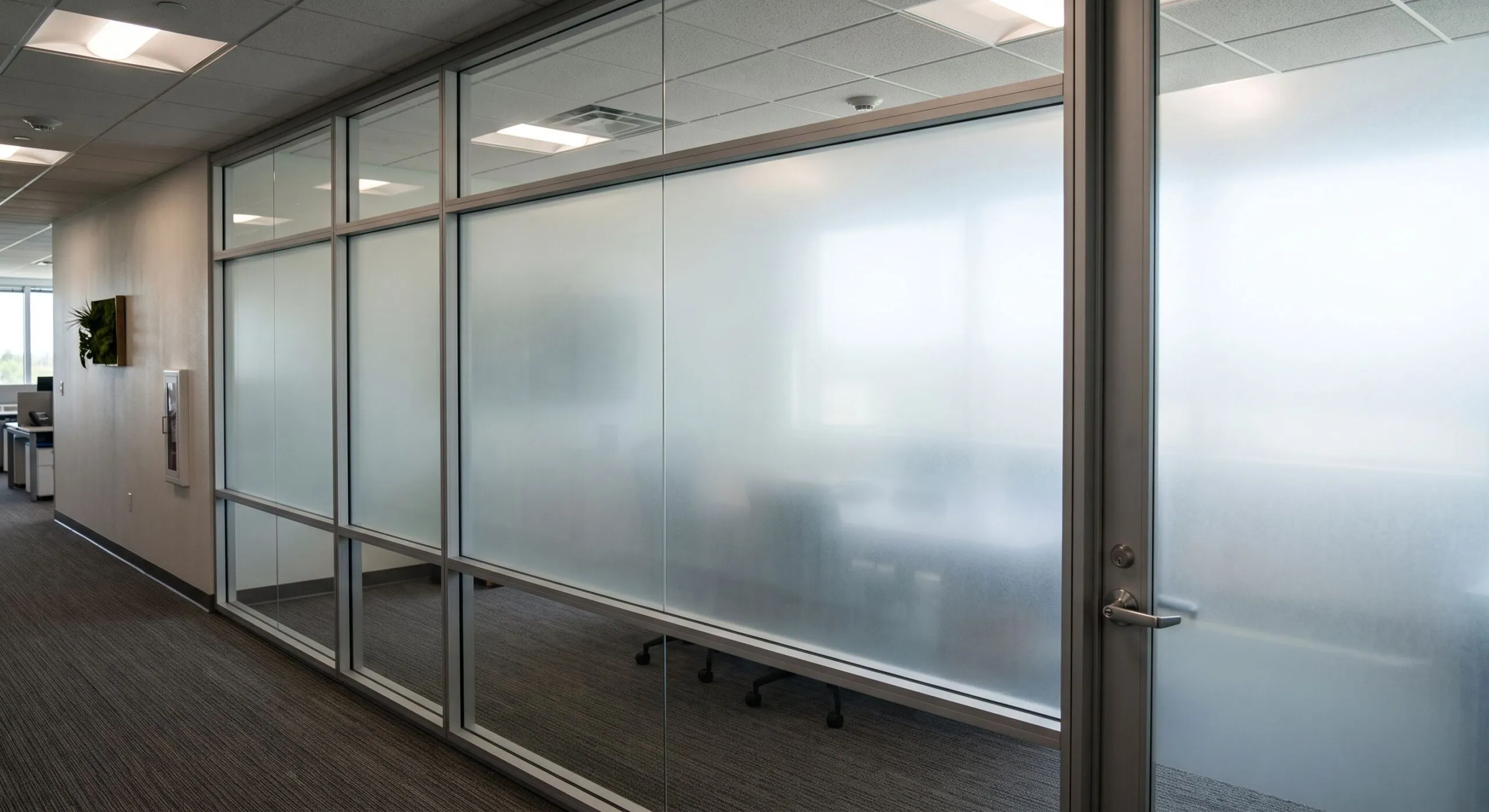 window frosting privacy bands