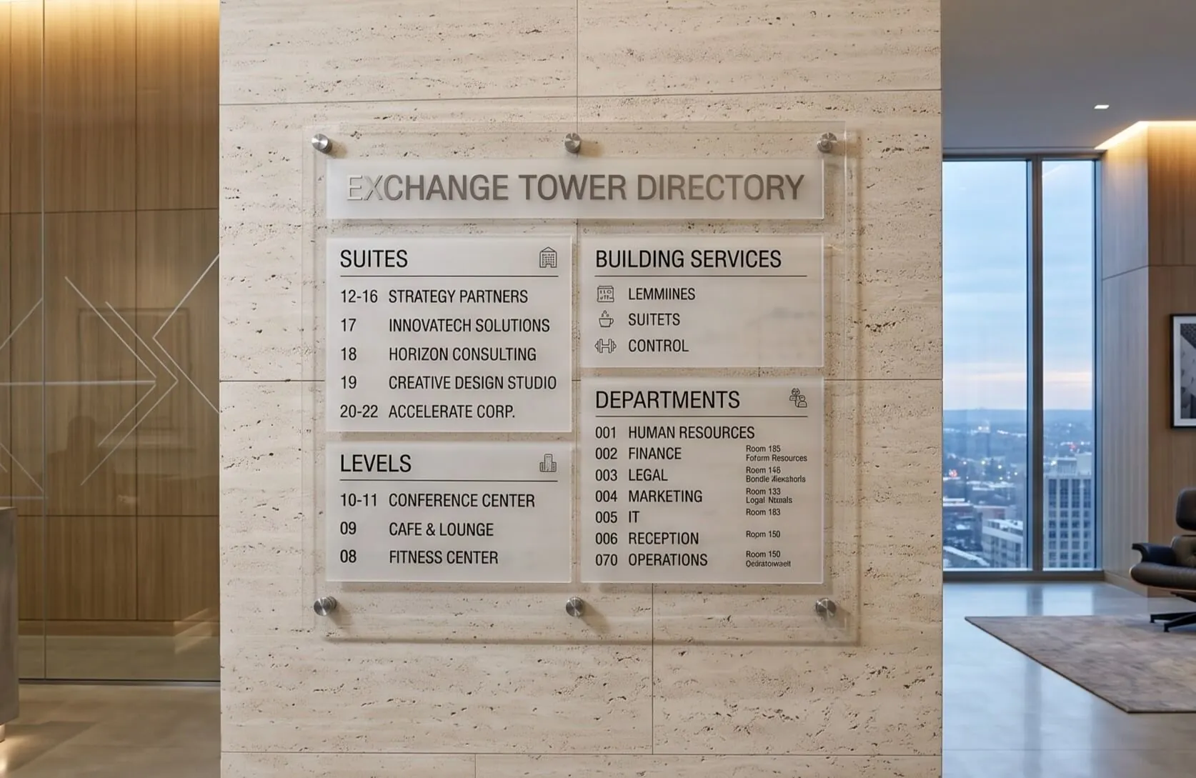 Acrylic Directories