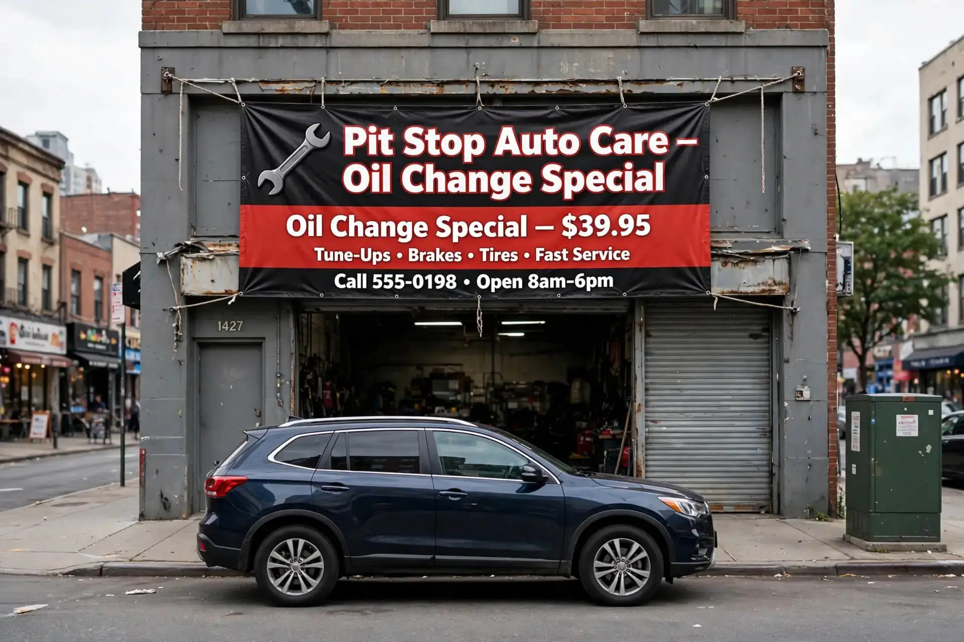 Outdoor promotional banner nj