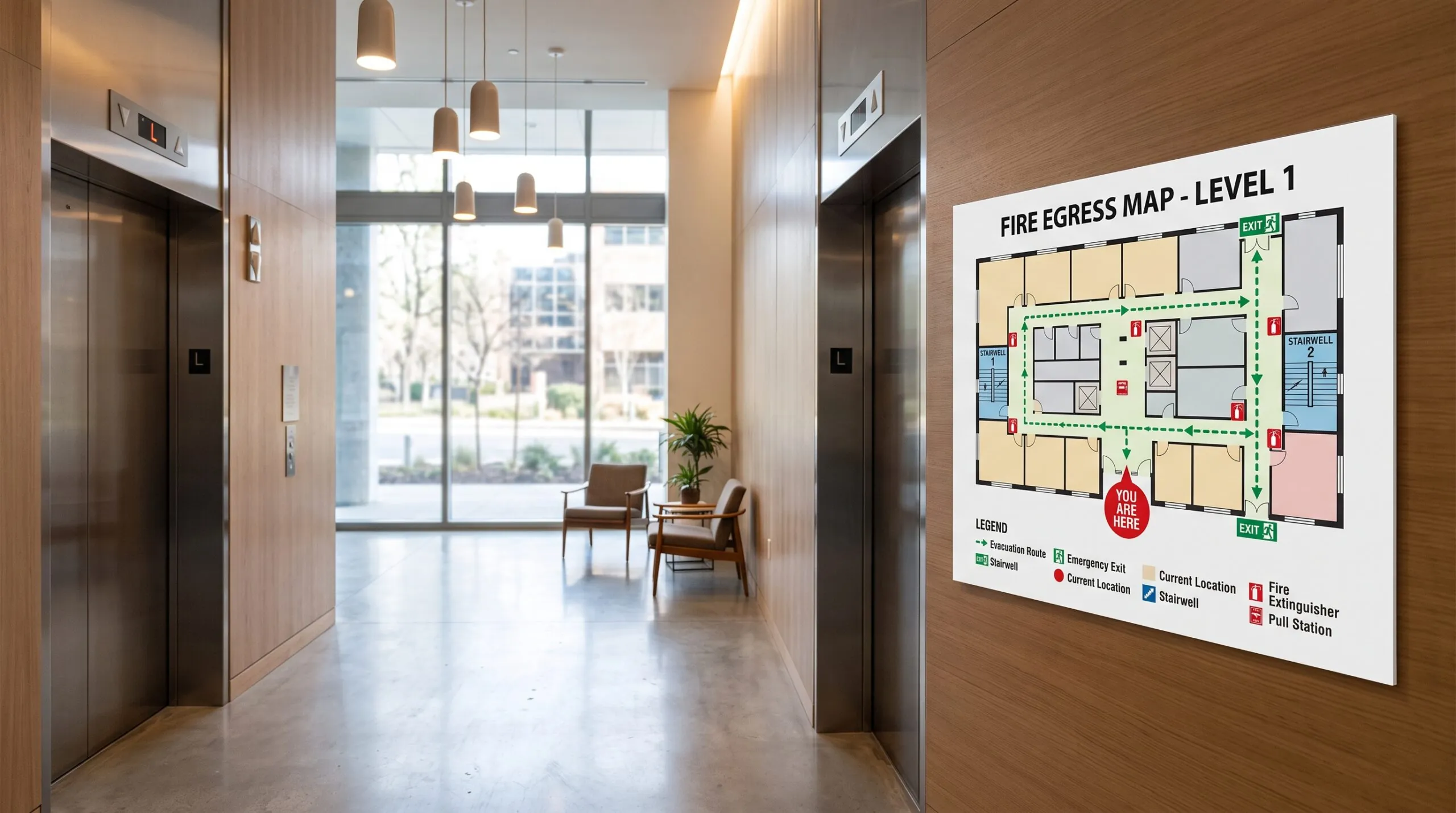 Printed Rigid Egress Maps